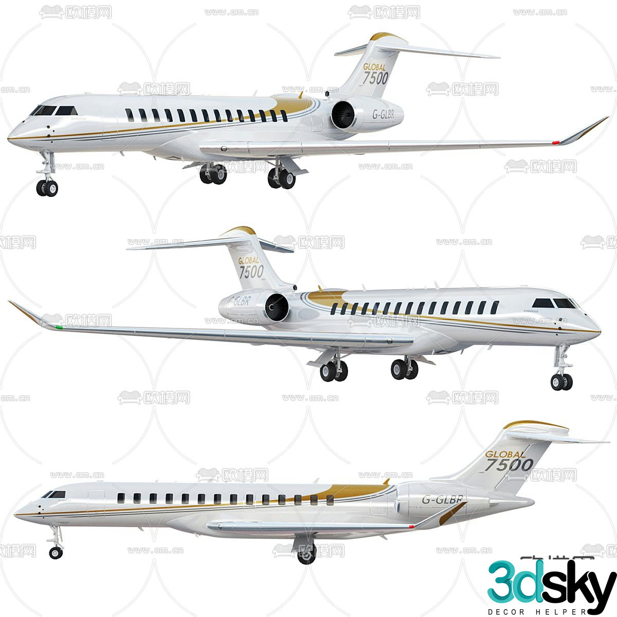 space shuttle airliner 3d model
