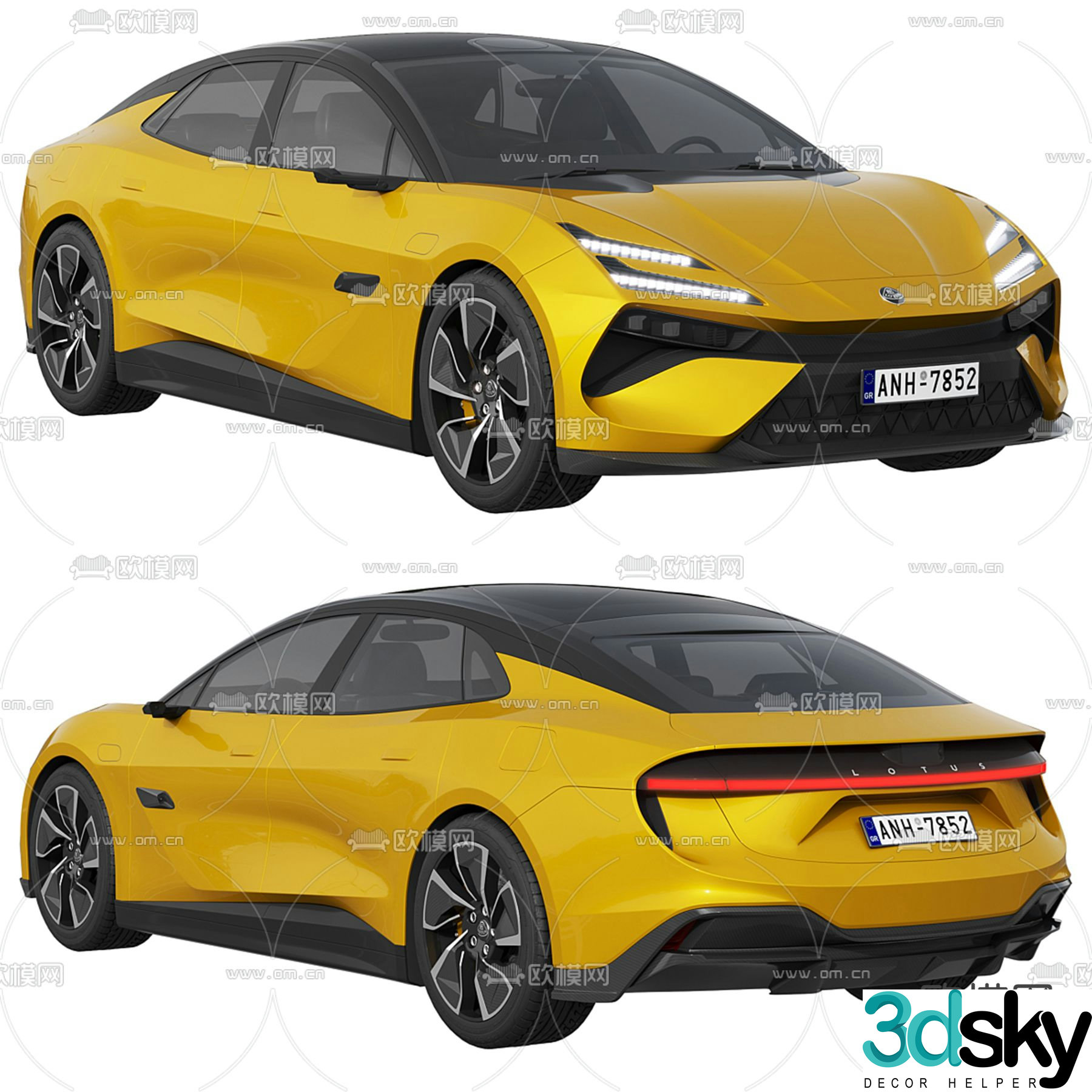 lotus car 3d model