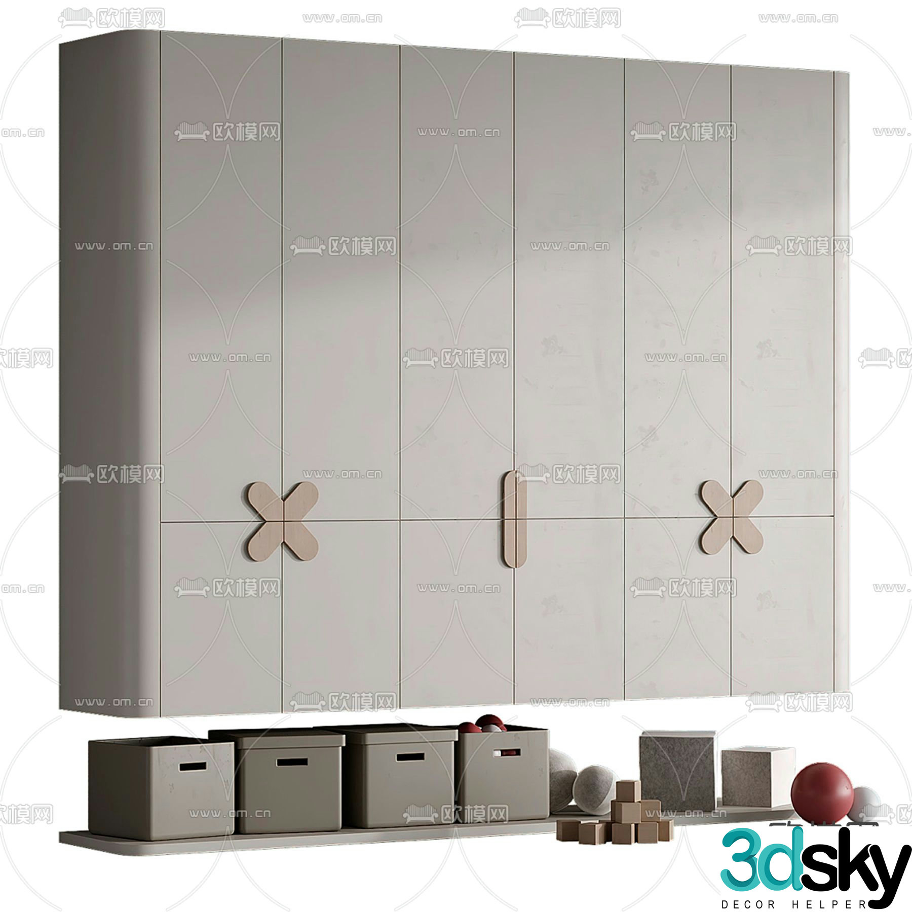 Children’s wardrobe 3d model