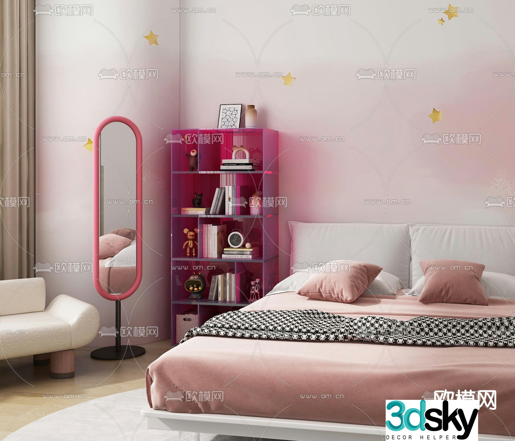 Children’s bed girl’s bed 3d model