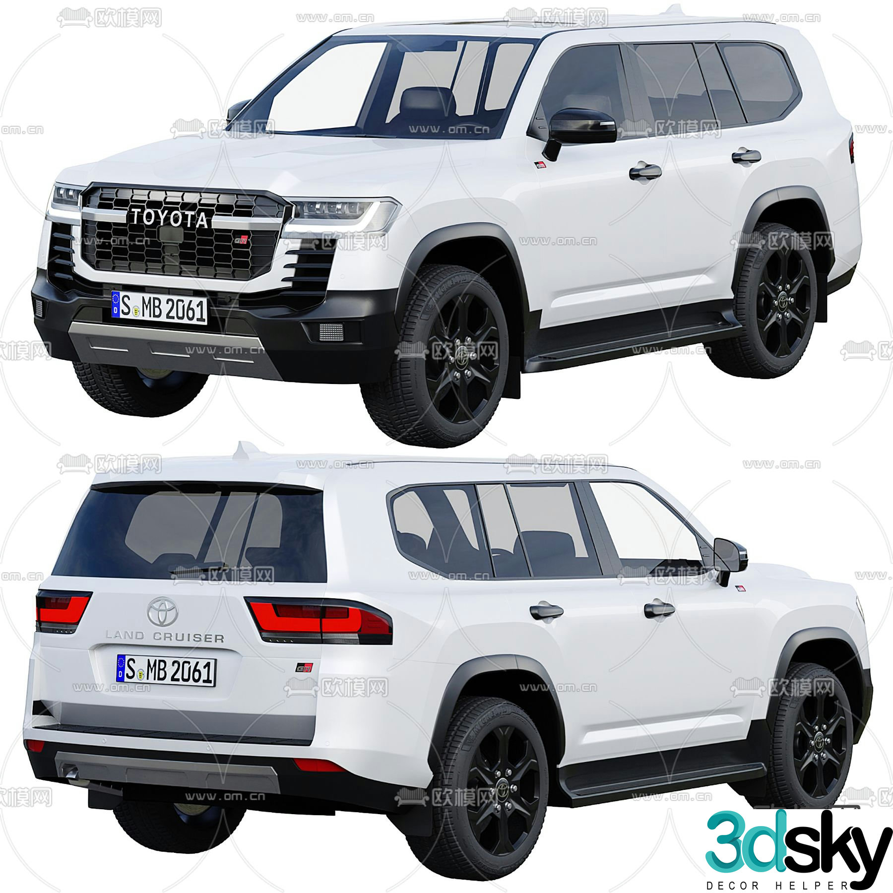 toyota off road vehicle 3d model
