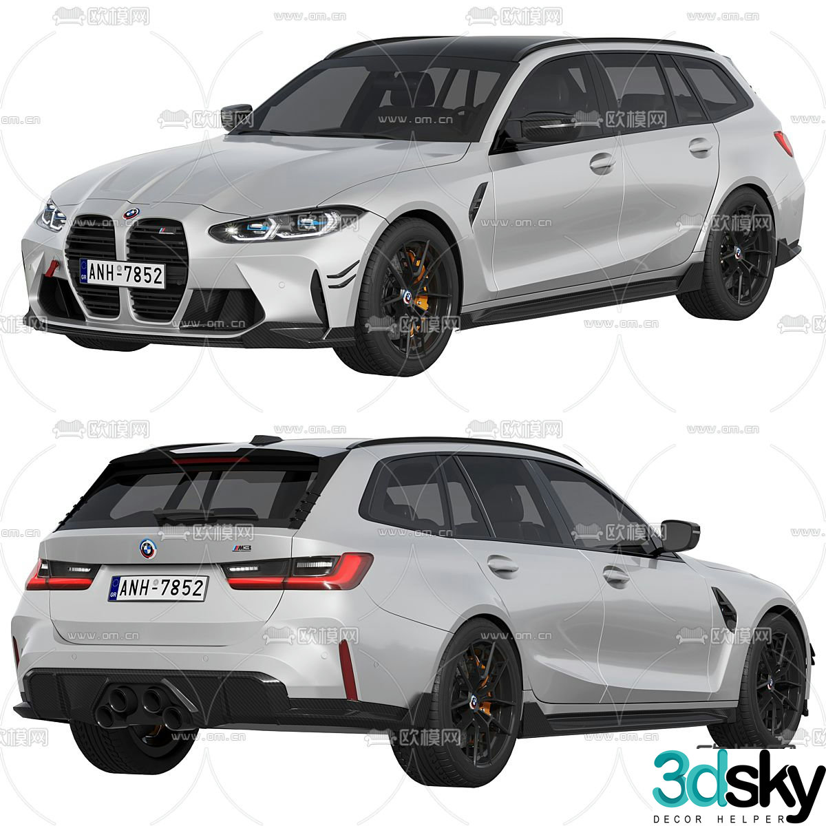 BMW car SUV car 3d model