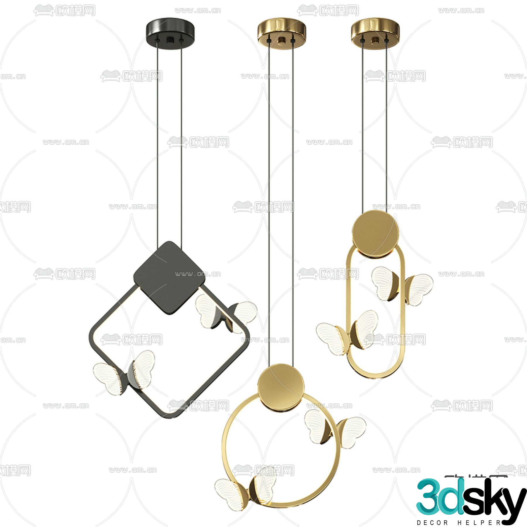Small chandelier Chandelier 3d model