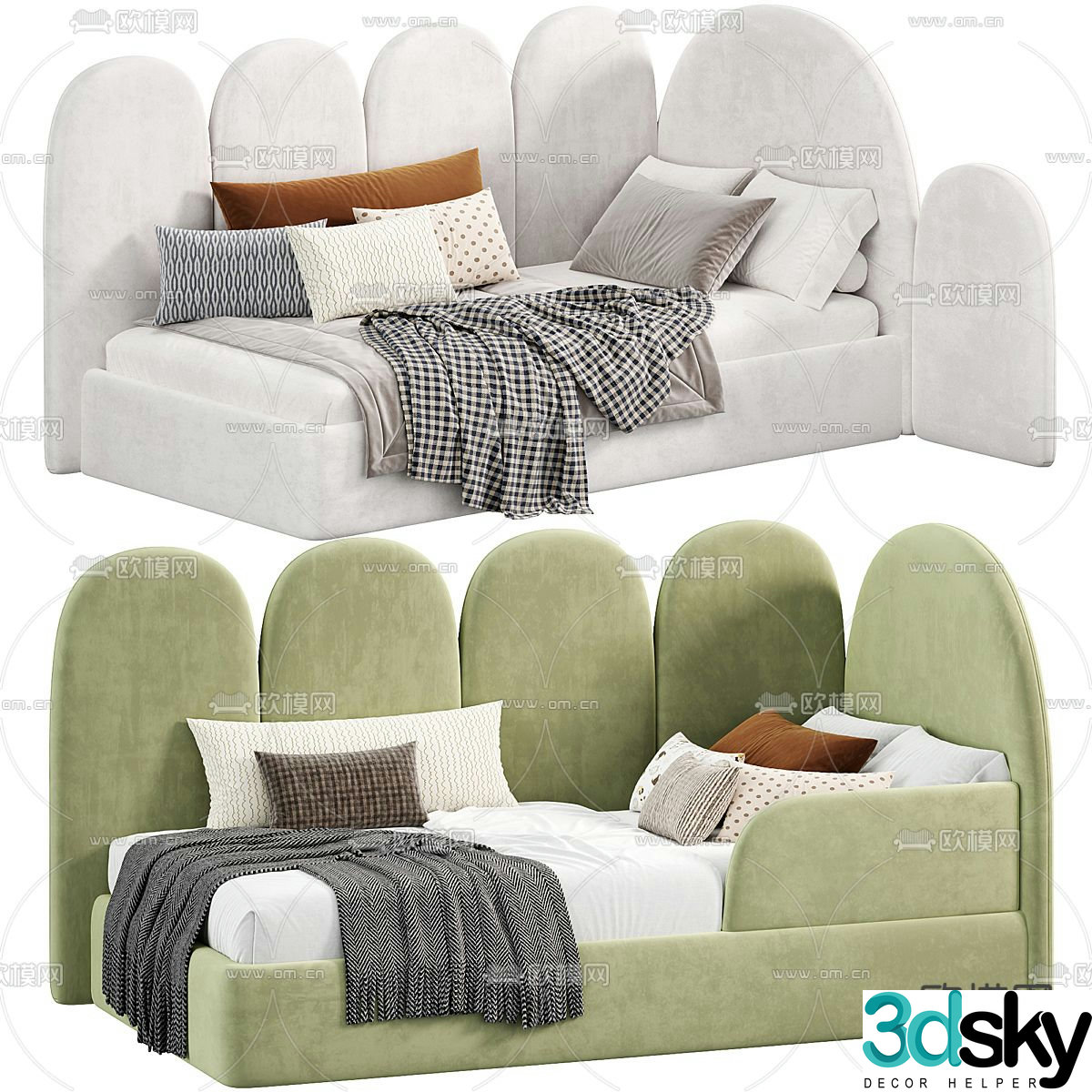 furni children’s bed sofa bed 3d model