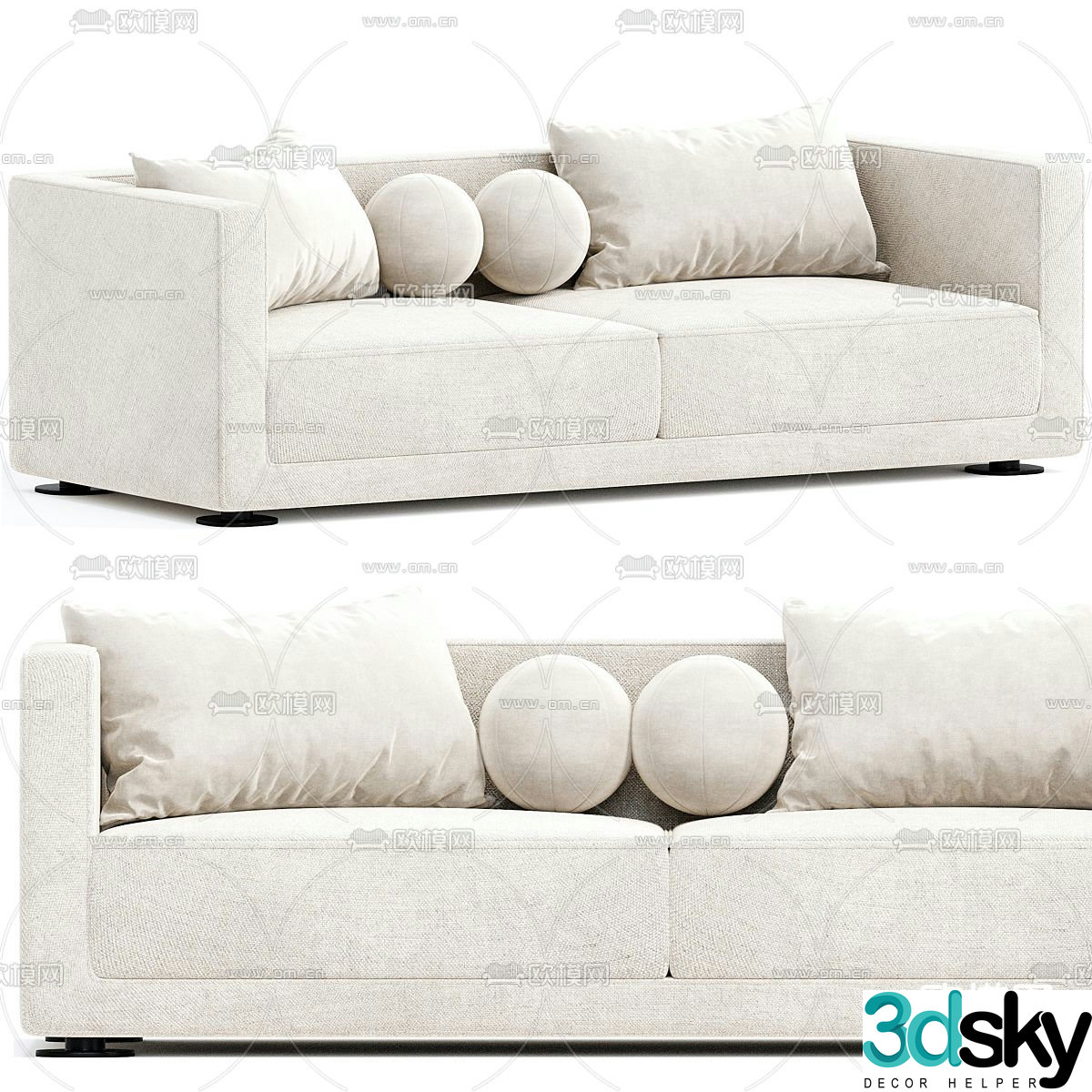 Bristol loveseat 3d model