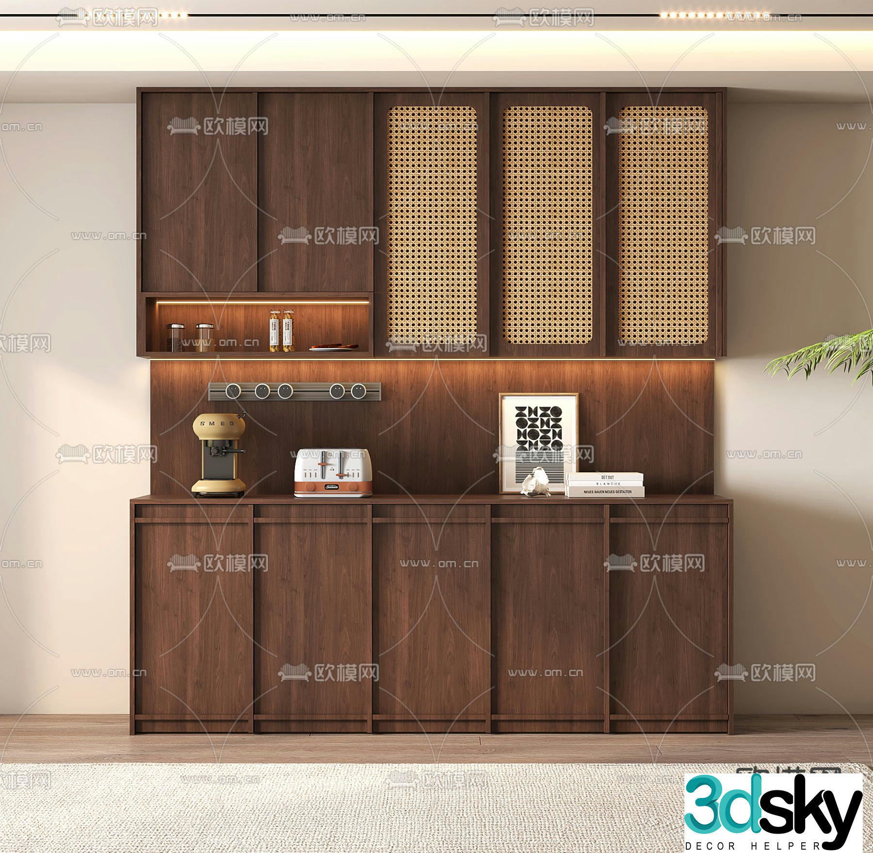 Middle-aged sideboard 3D model