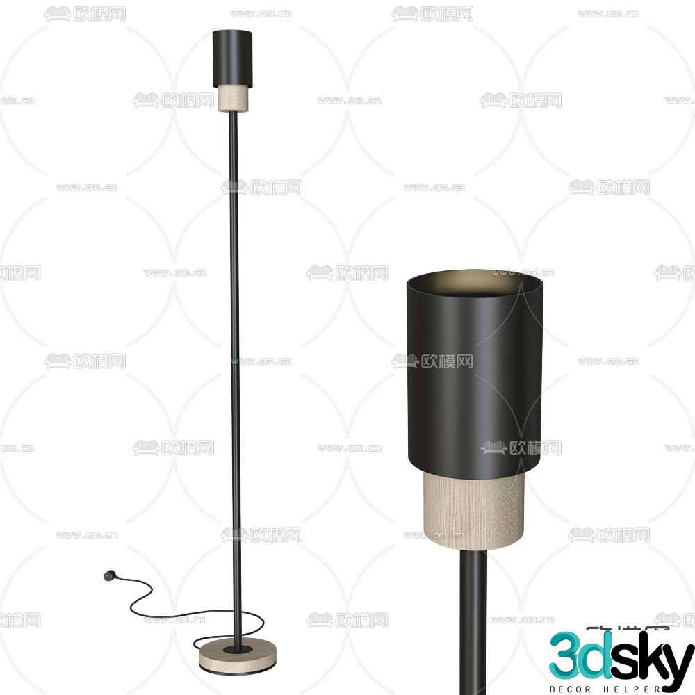 Pluskouple Floor Lamp 3D Model