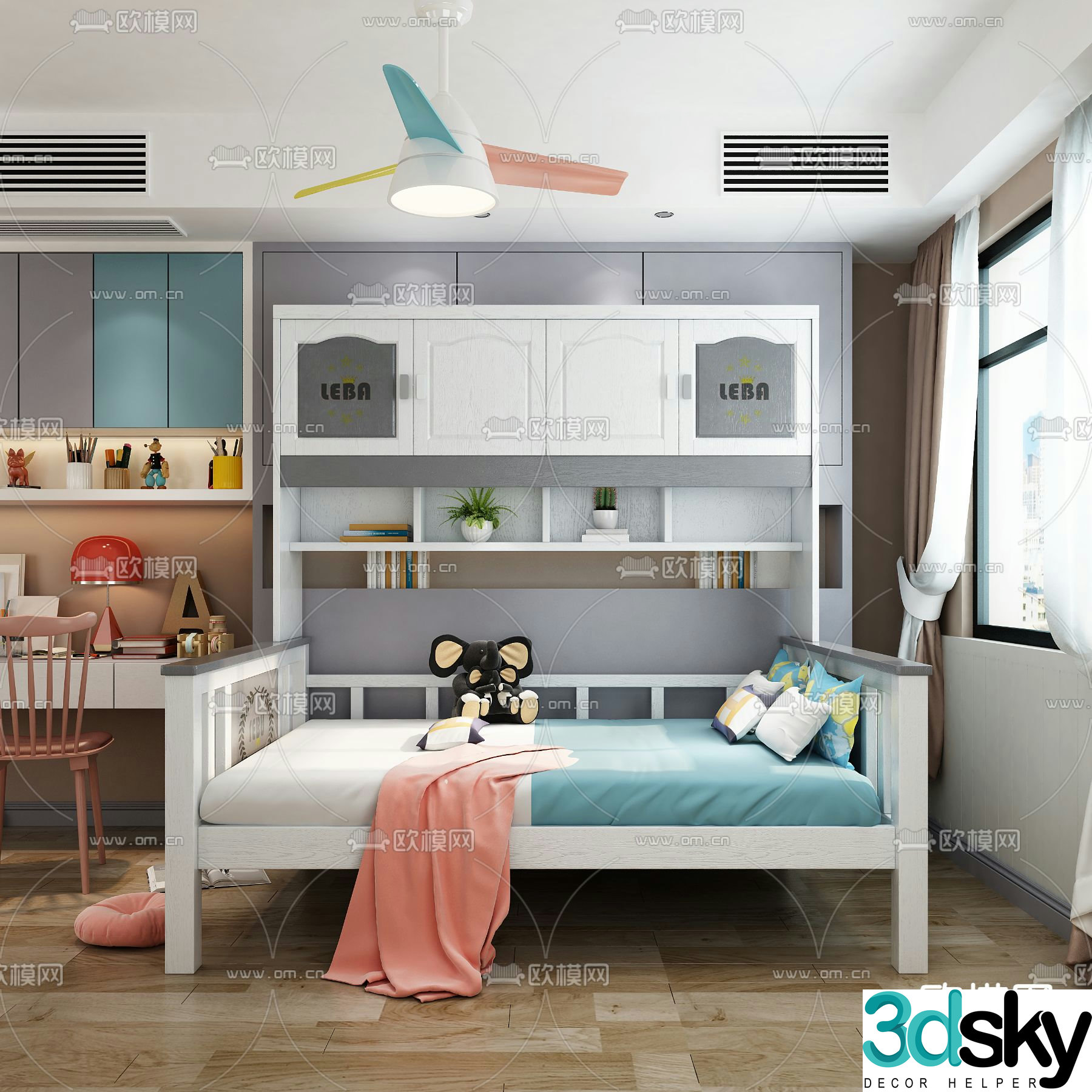 children’s bed child’s bed 3d model