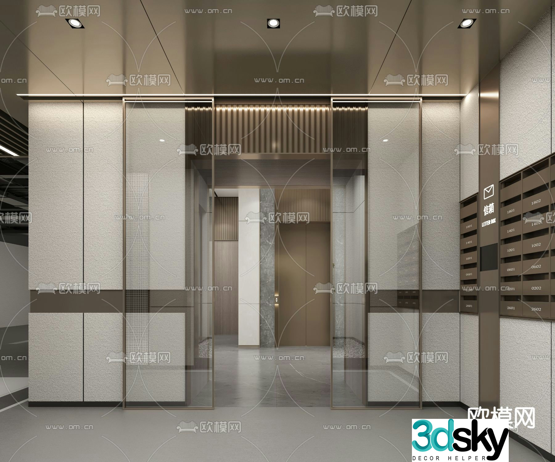 Villa elevator elevator 3d model