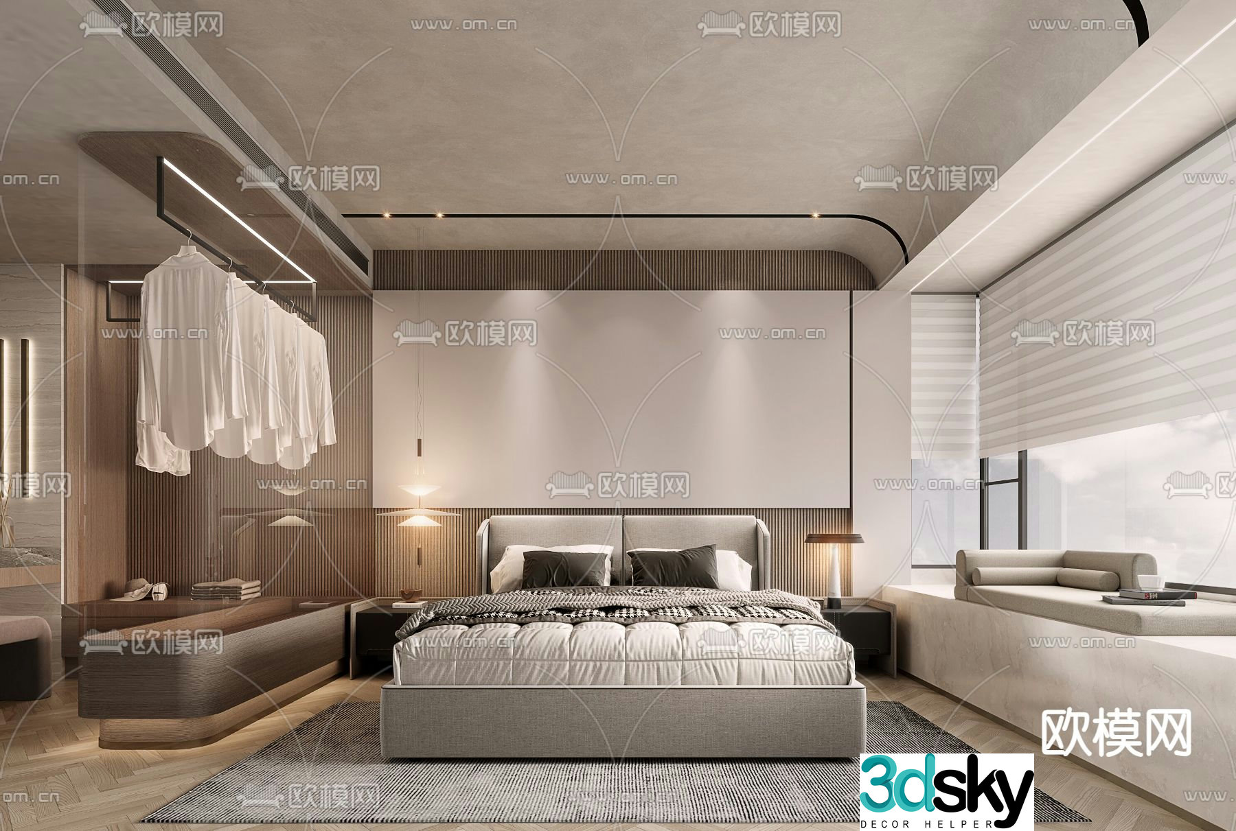 Wasabi bedroom master room 3d model