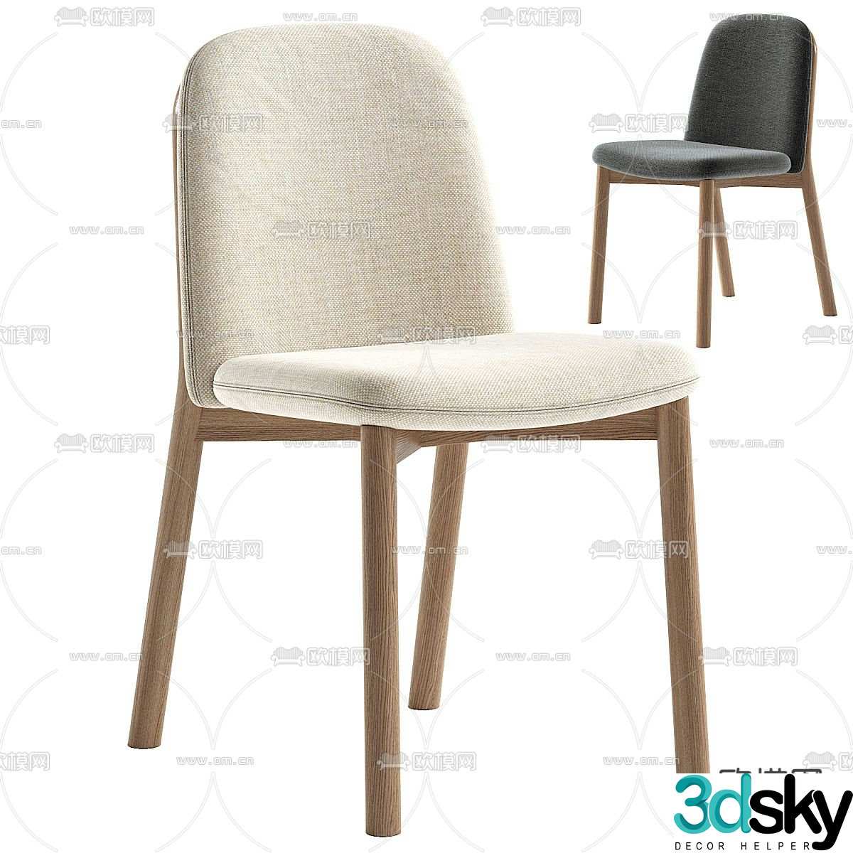 chair dining chair 3d model