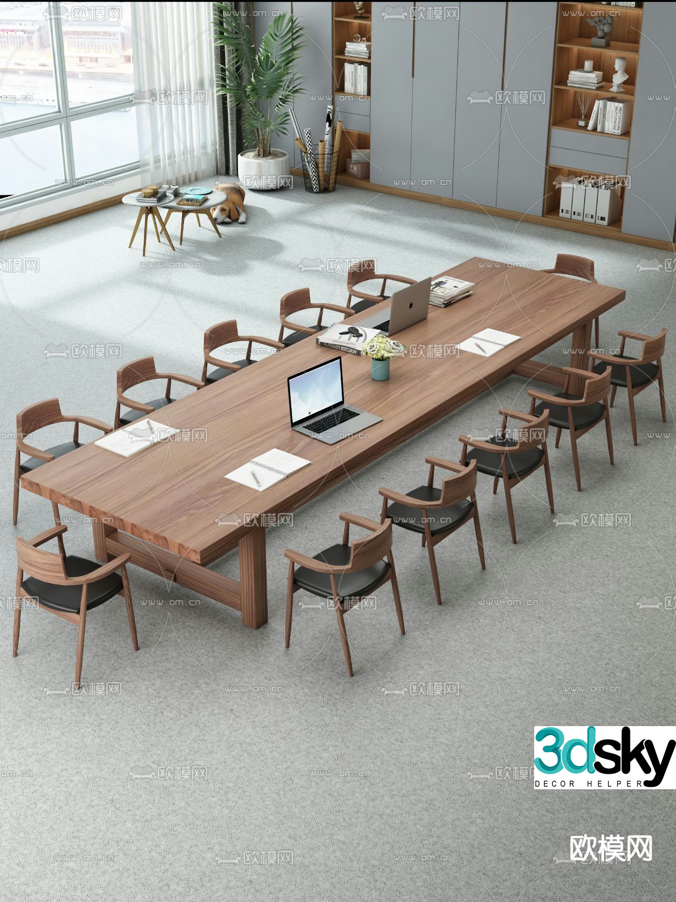 Modern conference table conference table 3d model