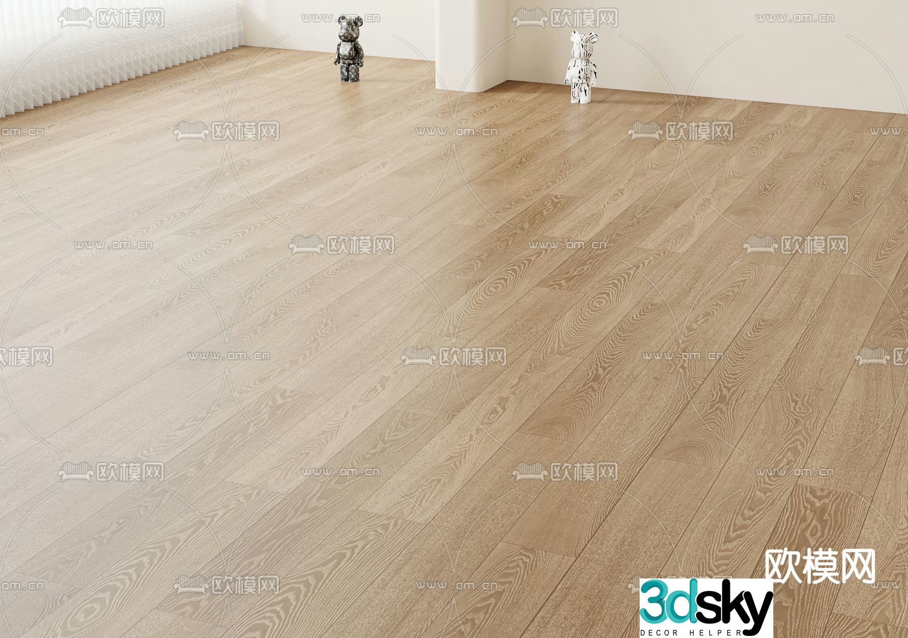 3d model of mountain wood floor