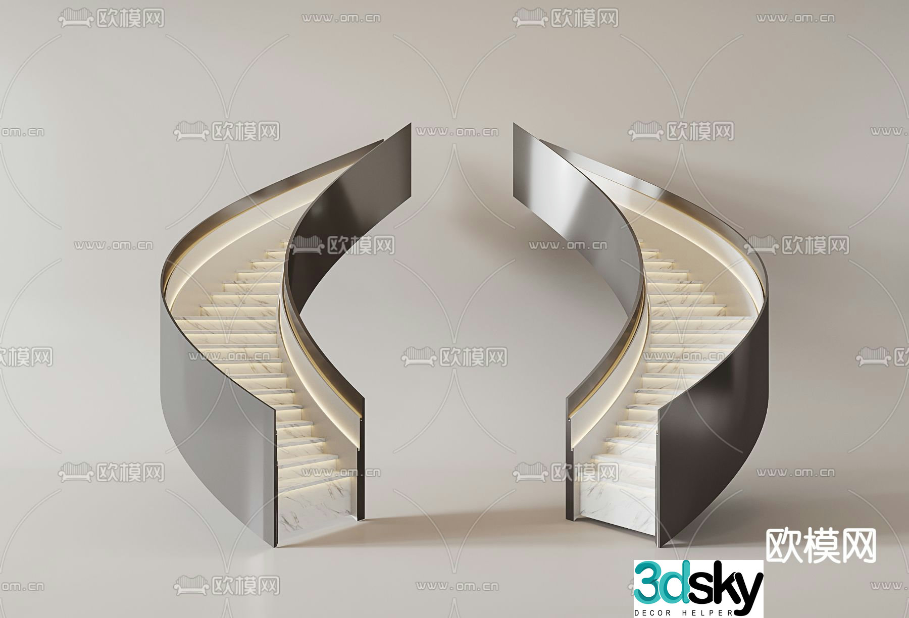 Arc Staircase Arc Staircase 3D model