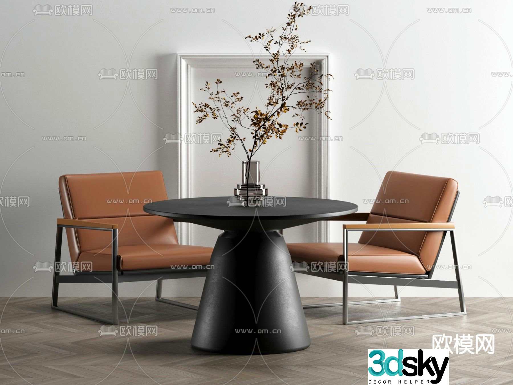 Leisure tables and chairs Negotiation tables and chairs 3d model