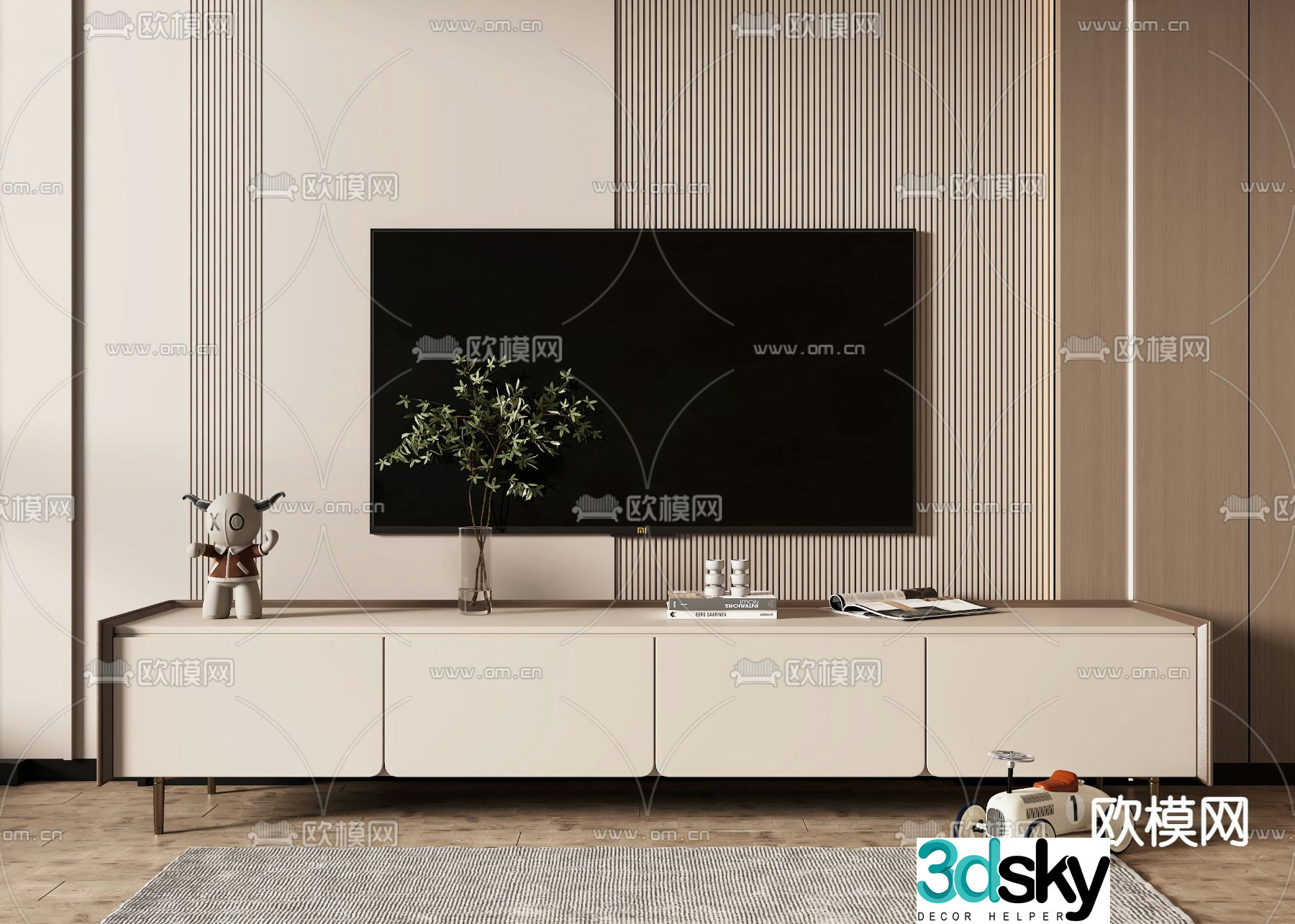 Modern TV cabinet 3d model