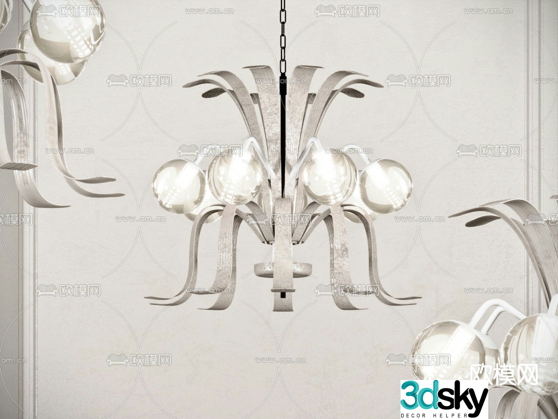 Lobby Chandelier Art Chandelier 3d Model