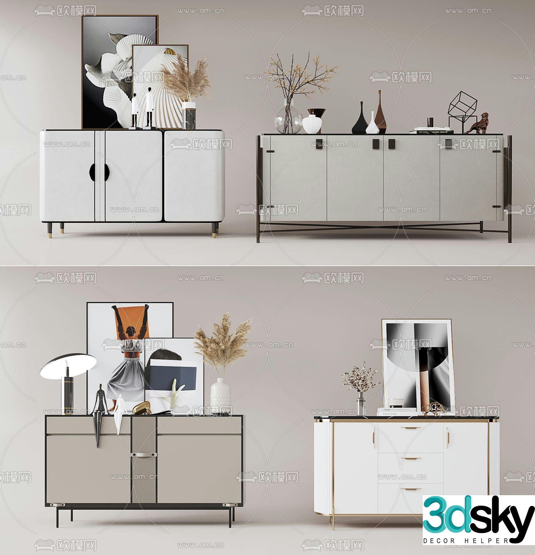 End view cabinet entrance cabinet side cabinet 3D model