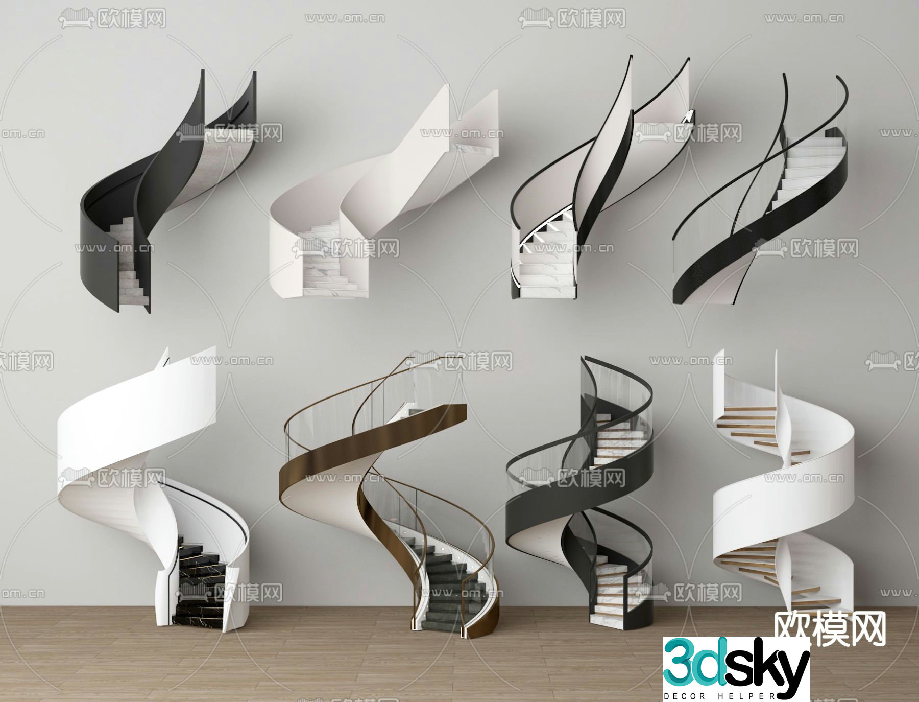 spiral staircase 3d model