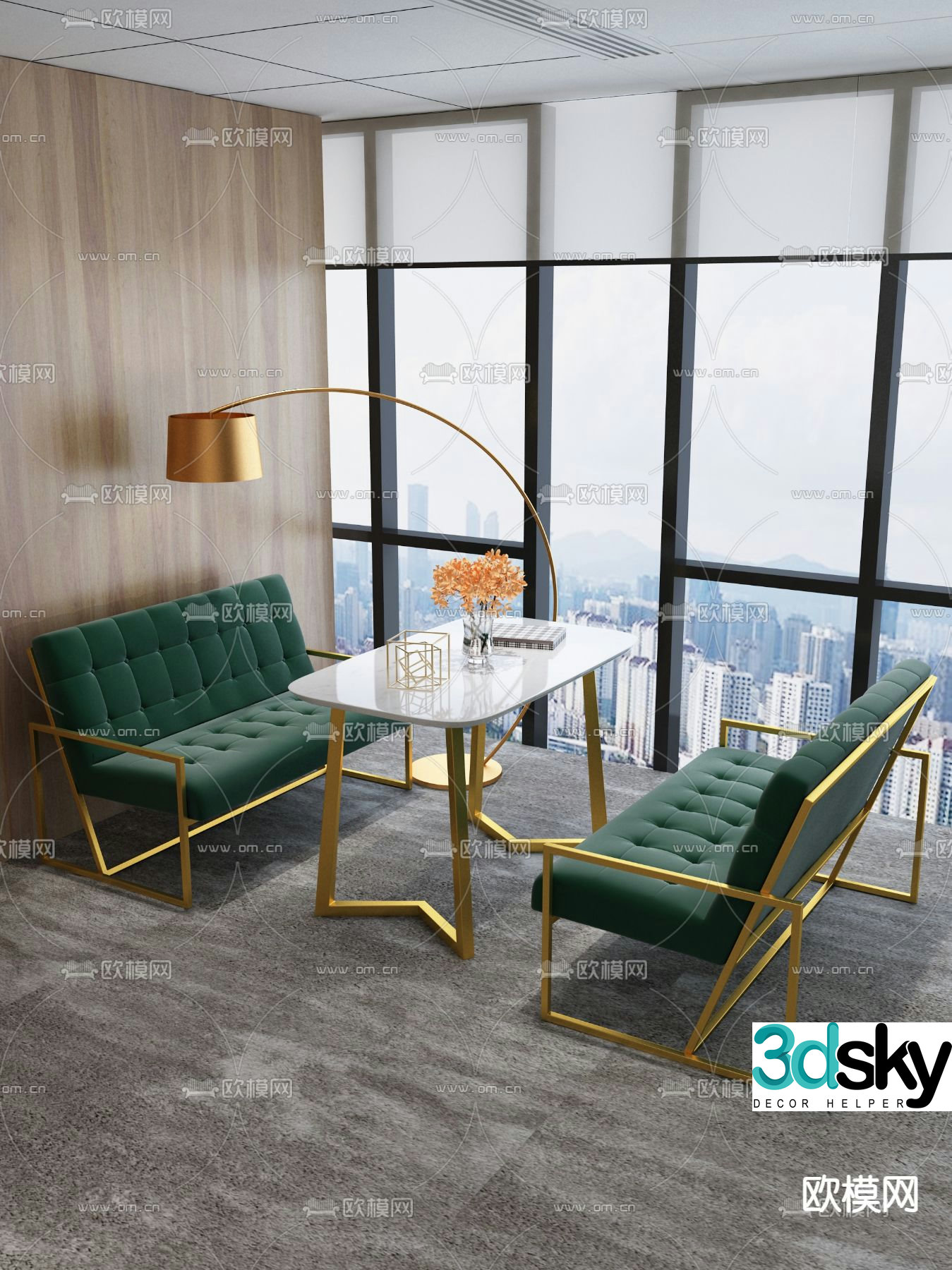 Box sofa Restaurant Box 3D model