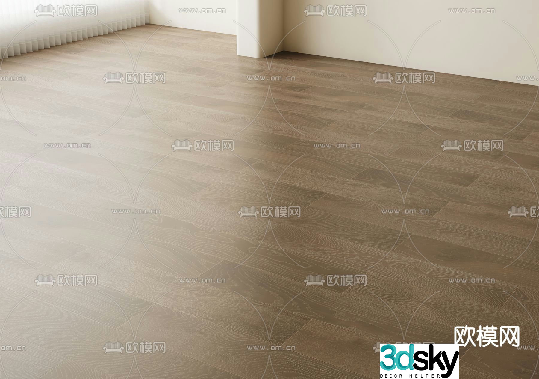 Mountain wood floor wood grain floor 3d model