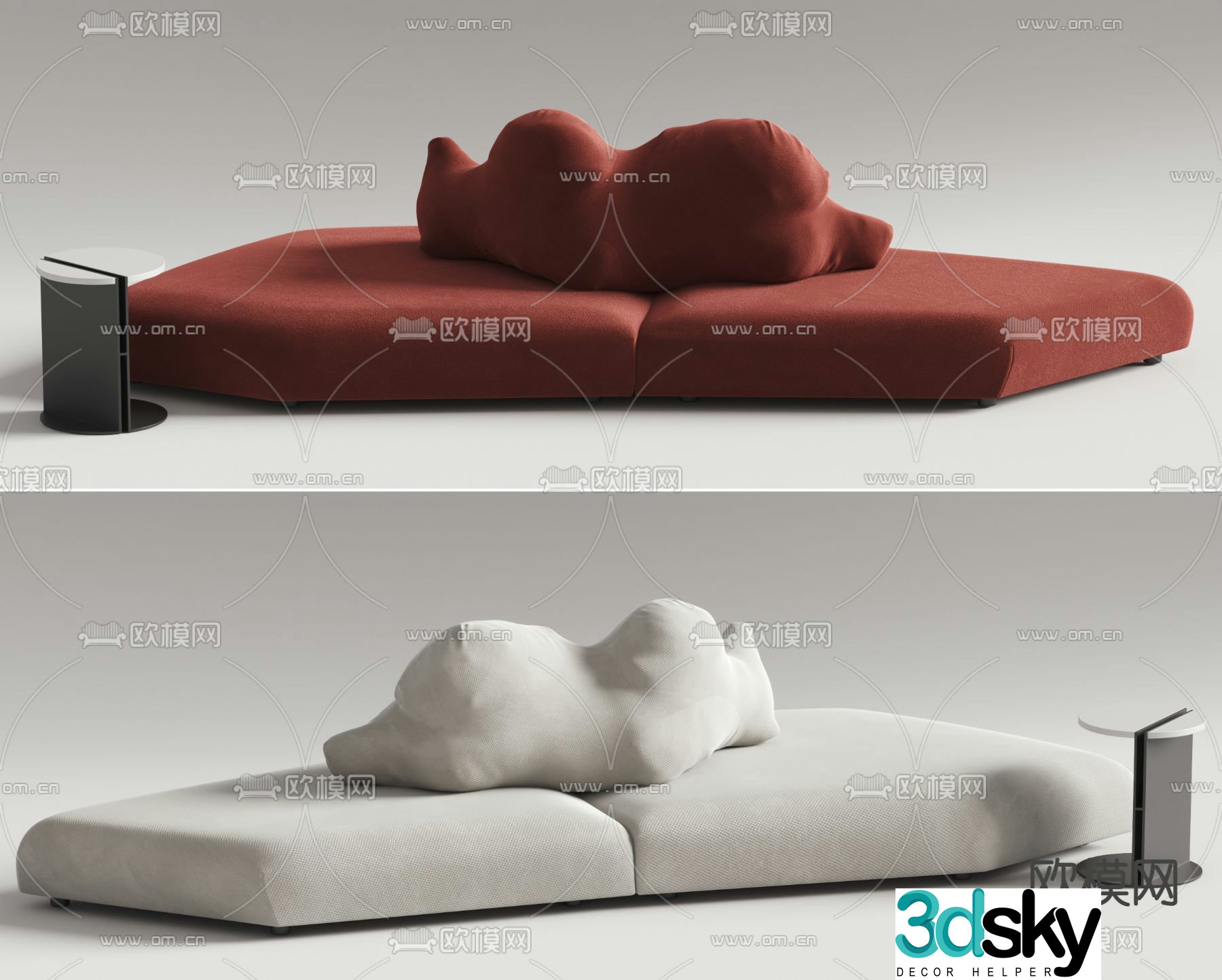 RocheBobois island sofa 3d model