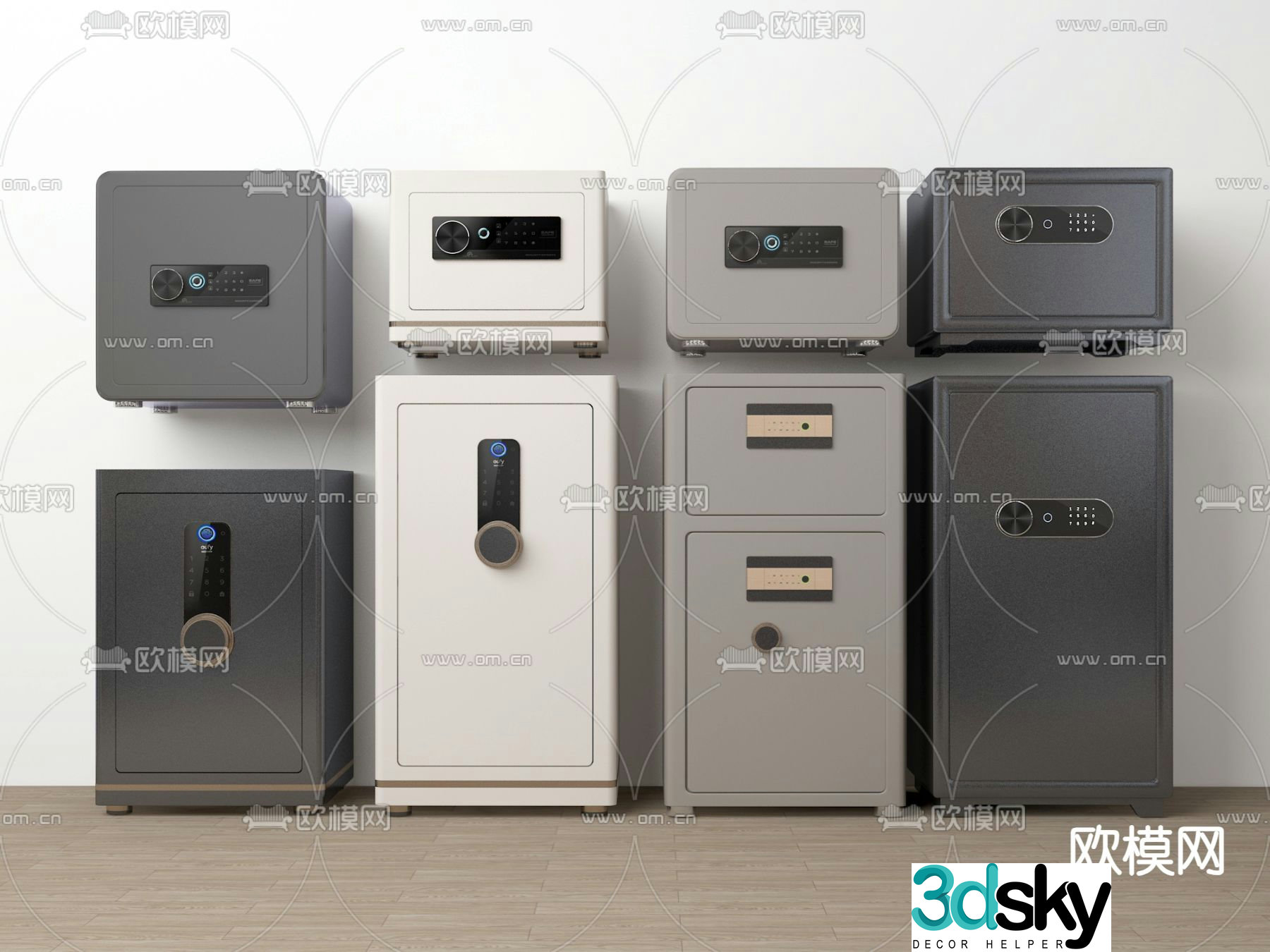 Safe safe storage cabinet 3d model