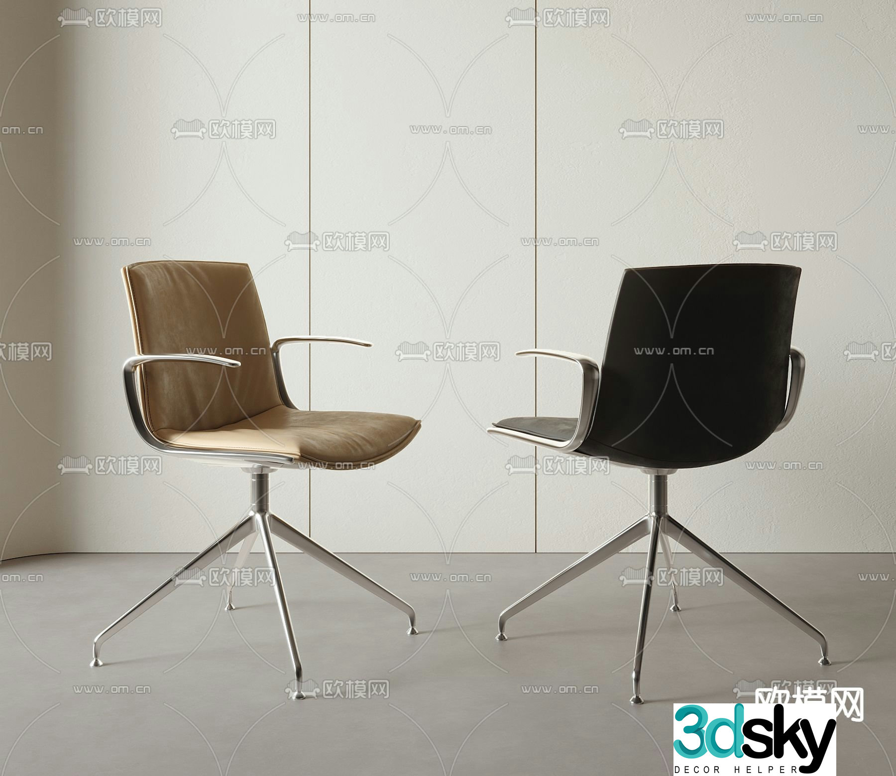 Office chair conference chair staff chair 3d model