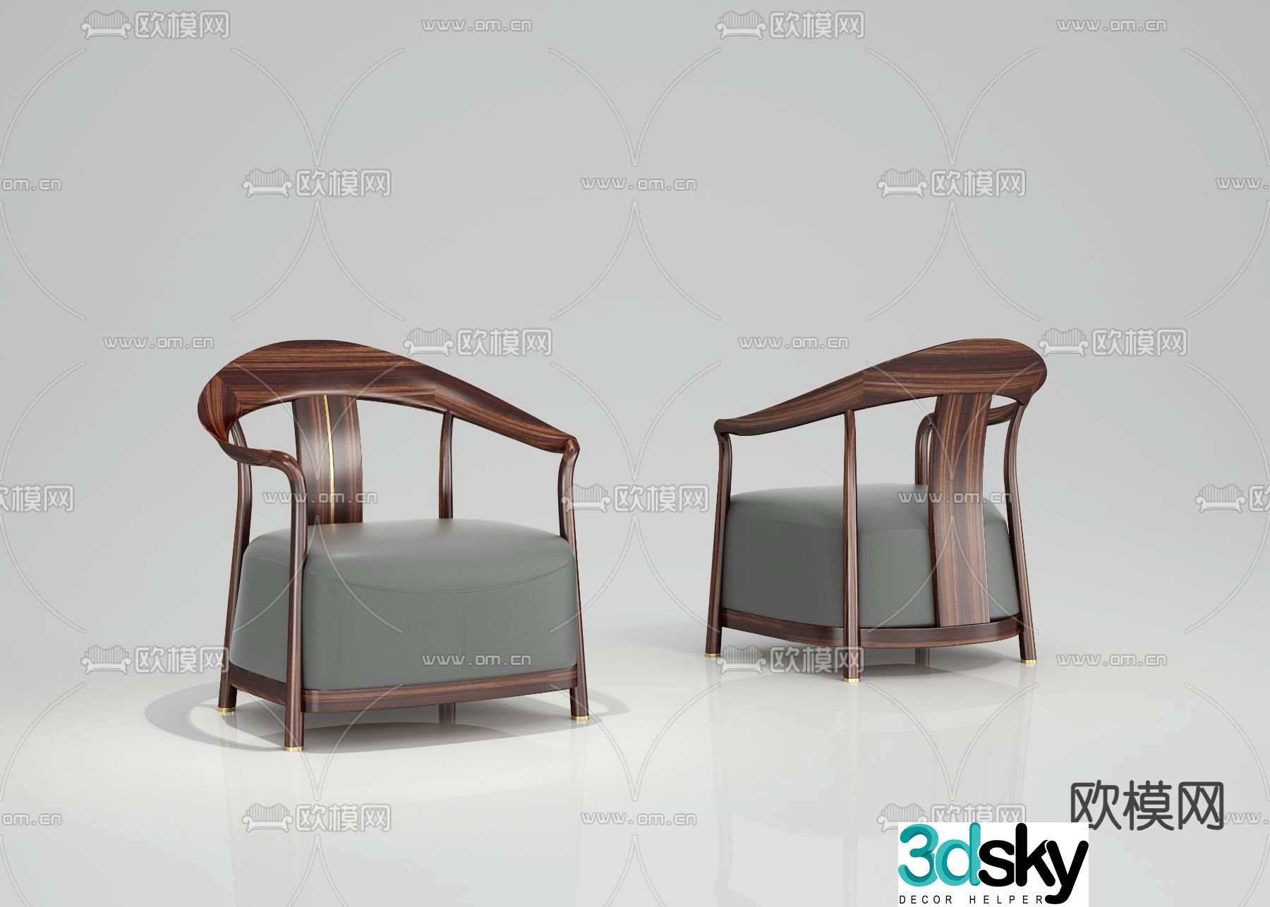 chair armchair lounge chair 3d model