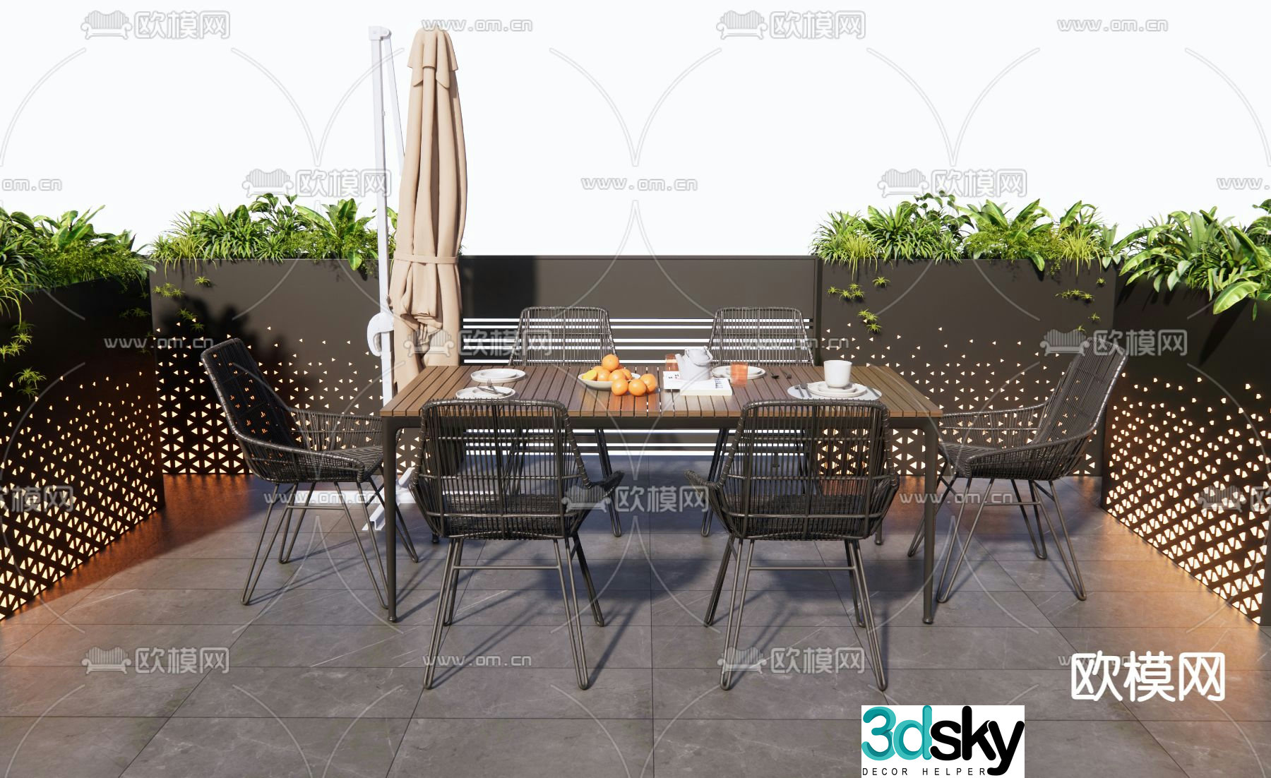 Outdoor tables and chairs camping tables and chairs 3d model