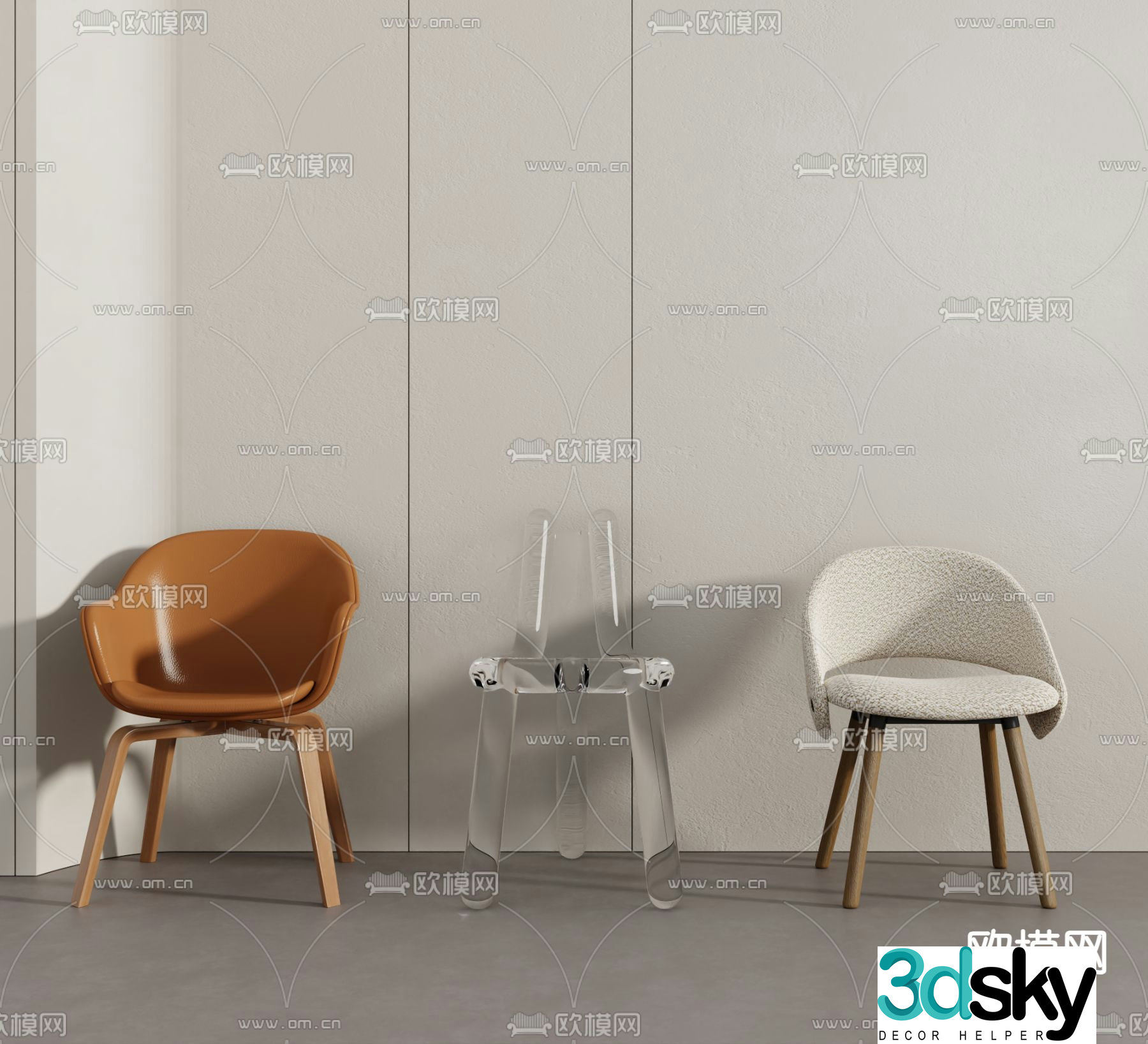 chair dining chair 3d model