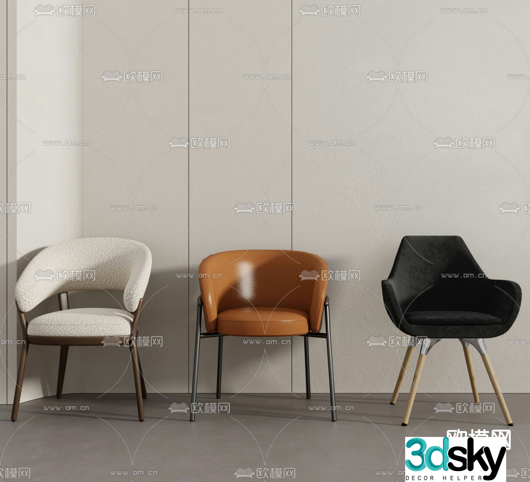 chair dining chair 3d model