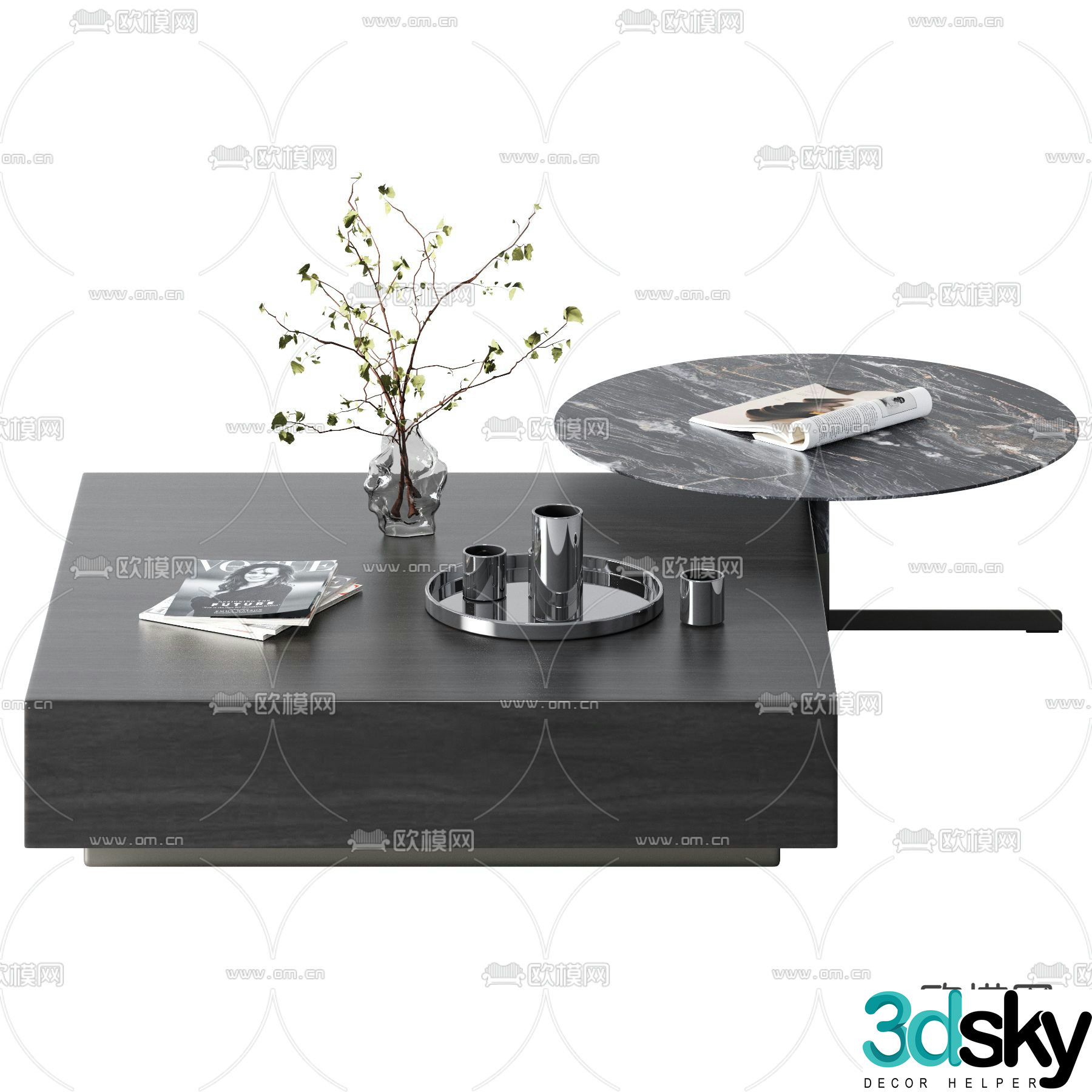 3D model of mother-in-law coffee table