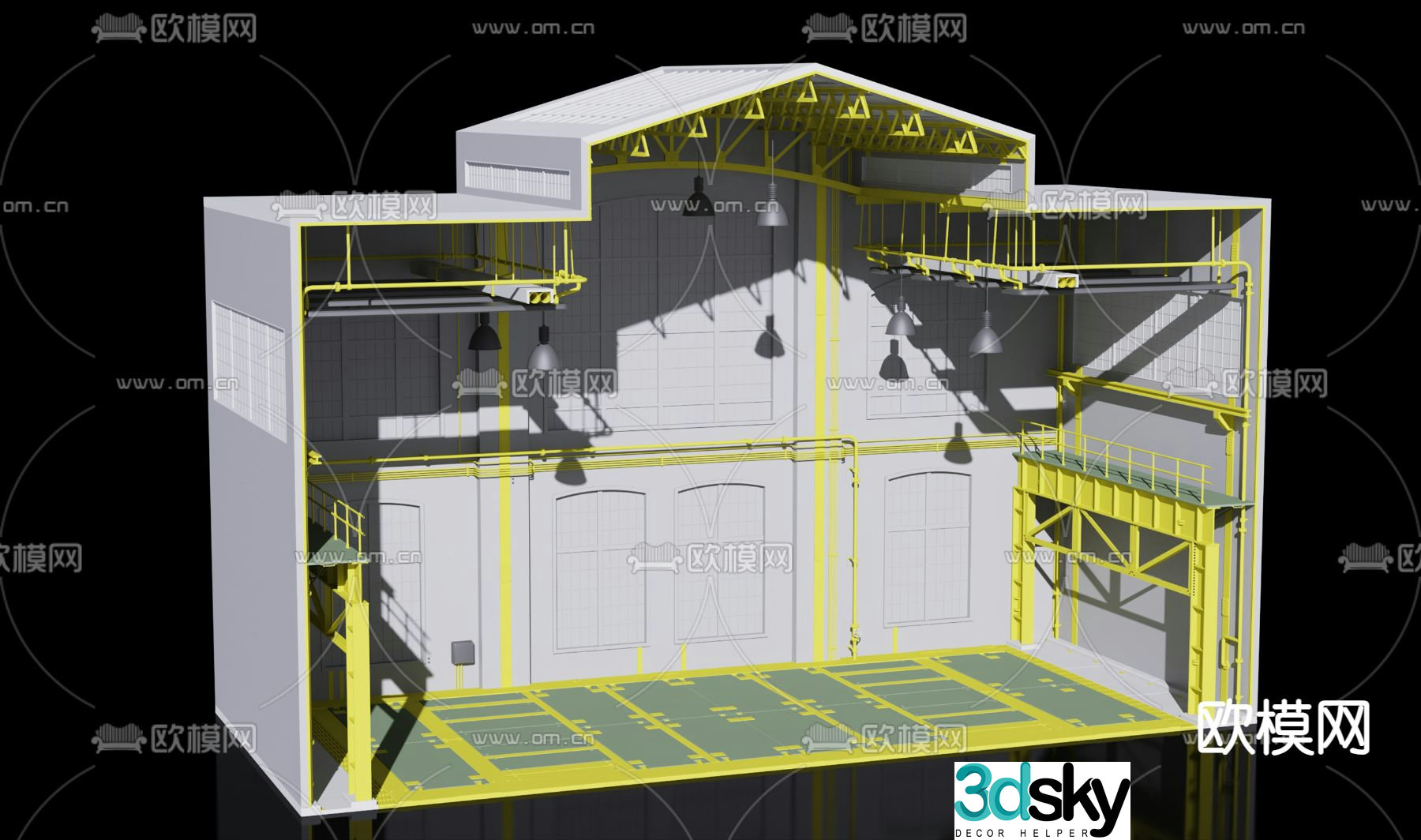 Hardware repair shop 3d model