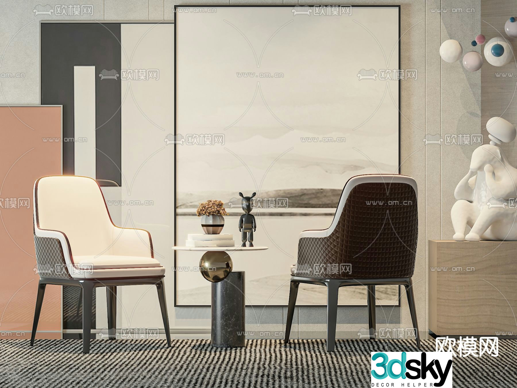 chair leisure chair 3d model
