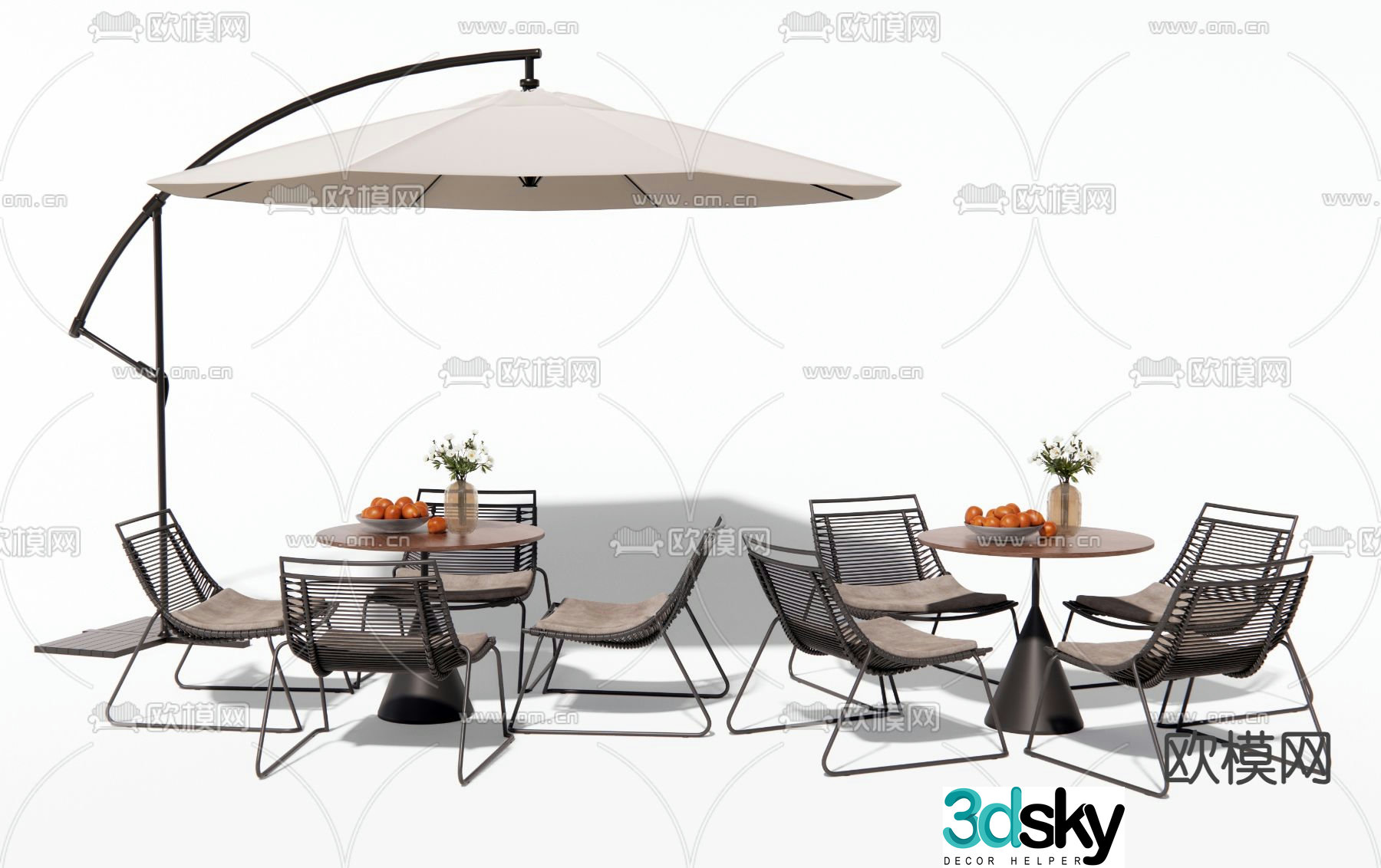 Outdoor tables and chairs camping tables and chairs 3d model