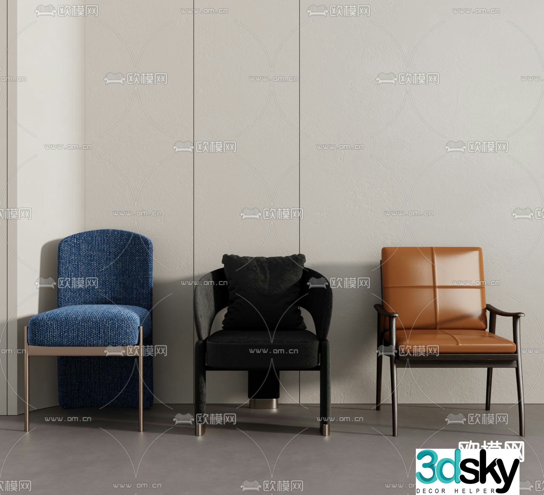 chair dining chair 3d model
