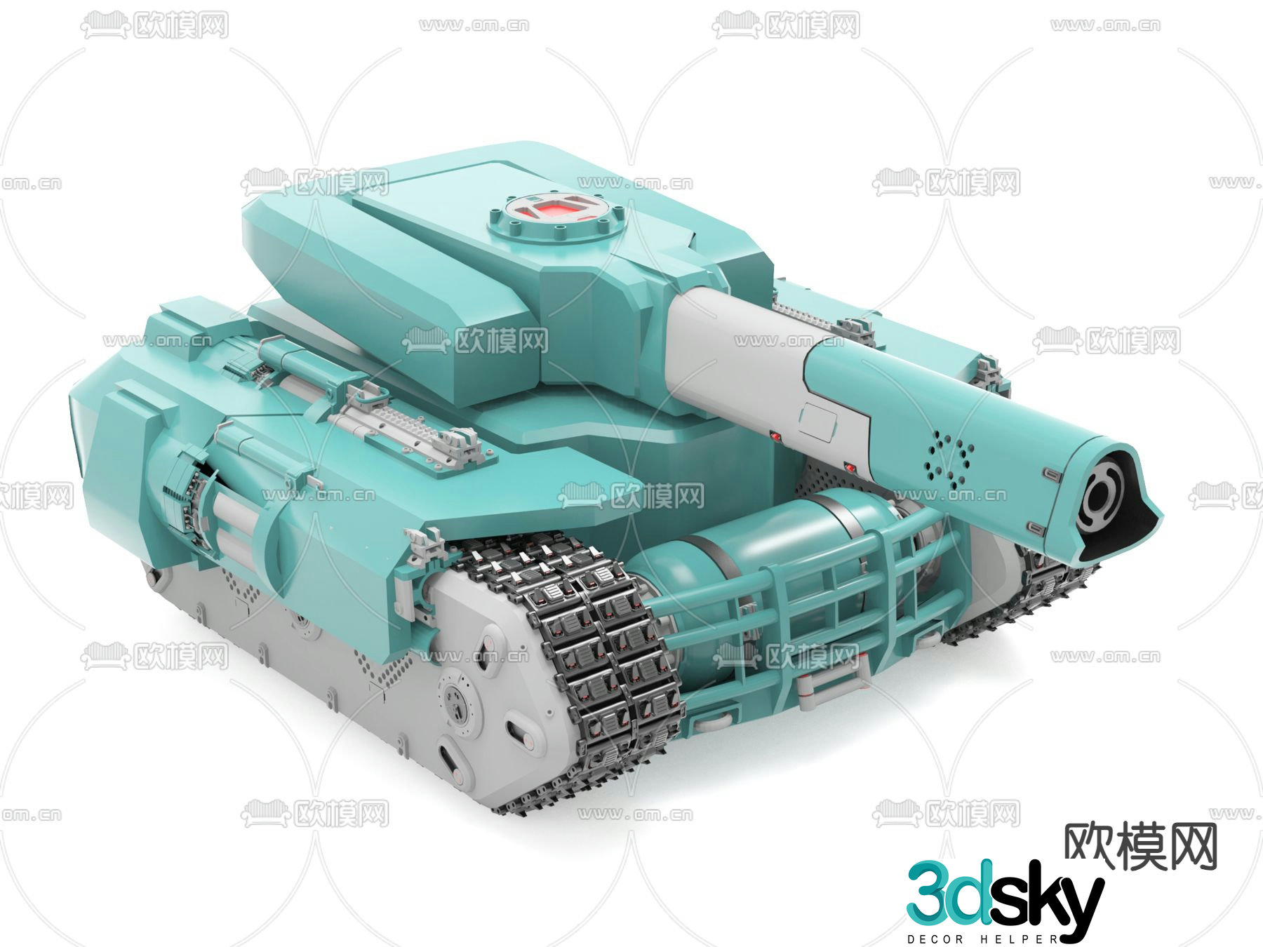 Military equipment tank toy 3d model