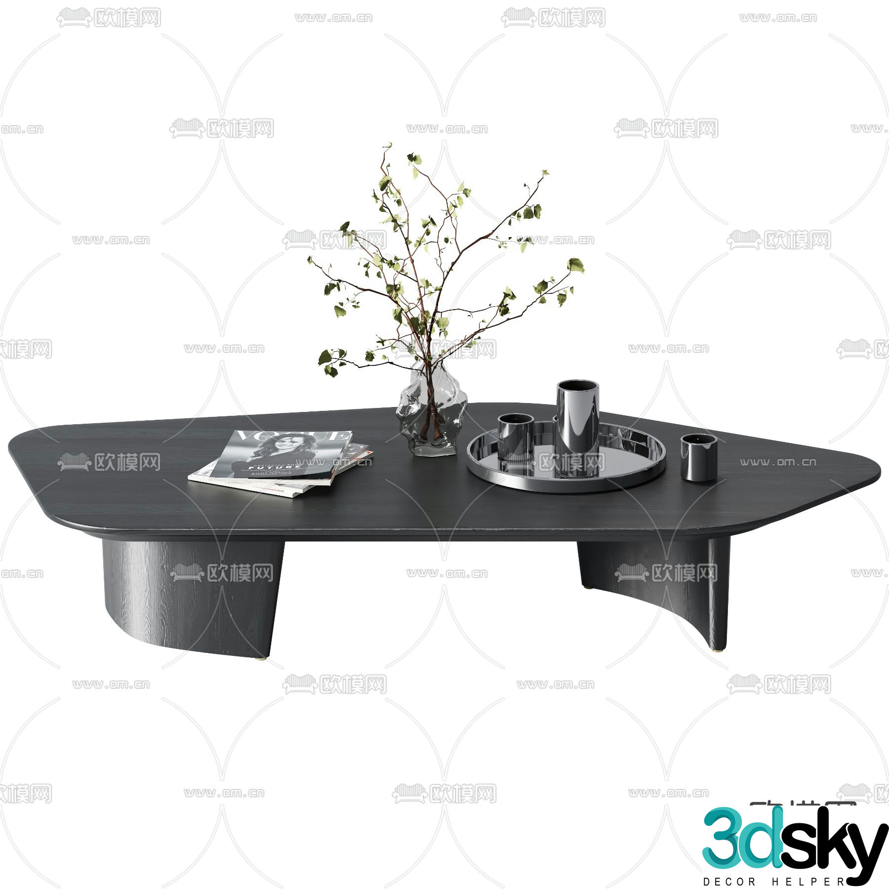 Special shaped coffee table 3d model