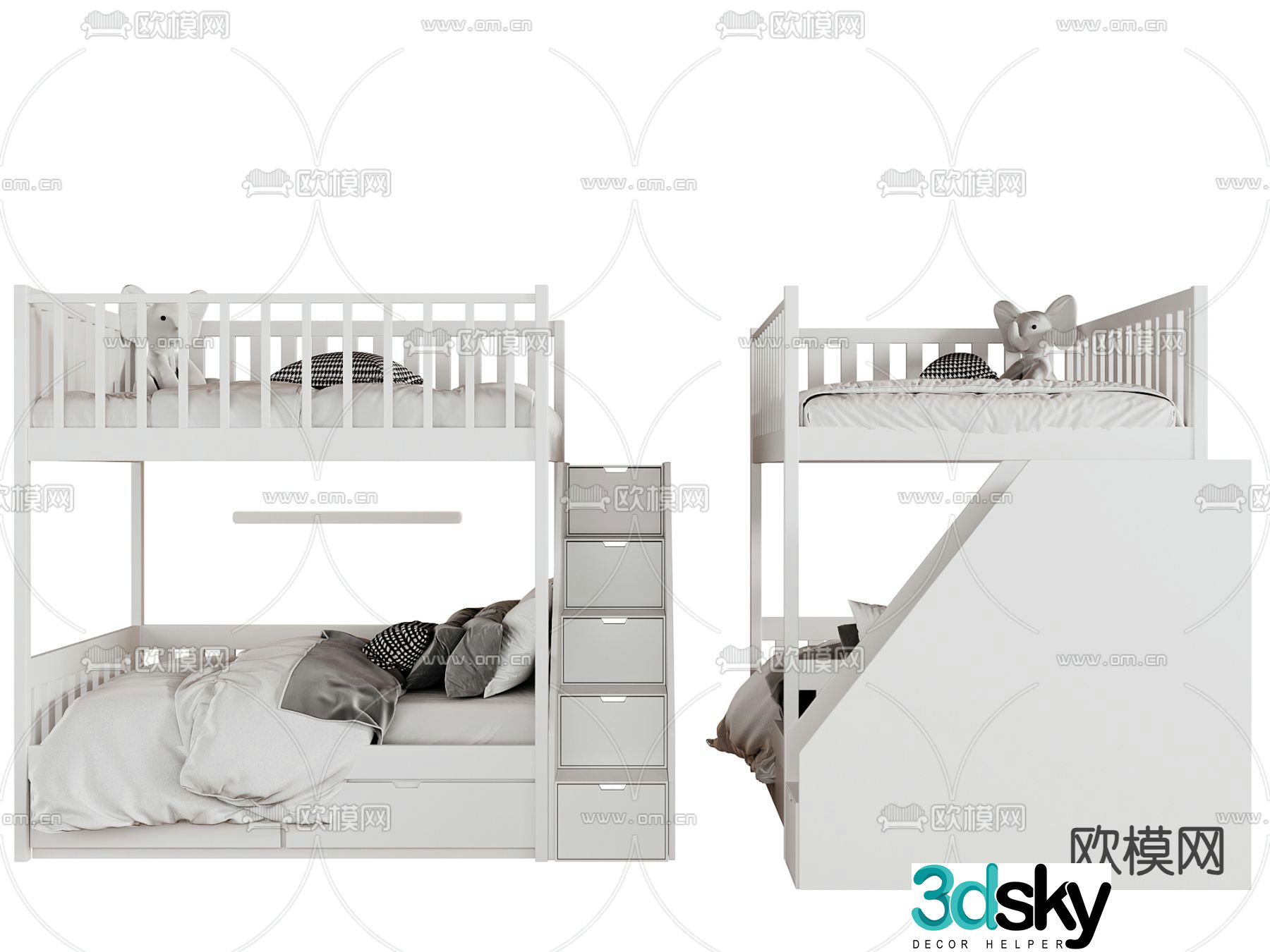 bunk bed bunk bed bunk bed 3d model