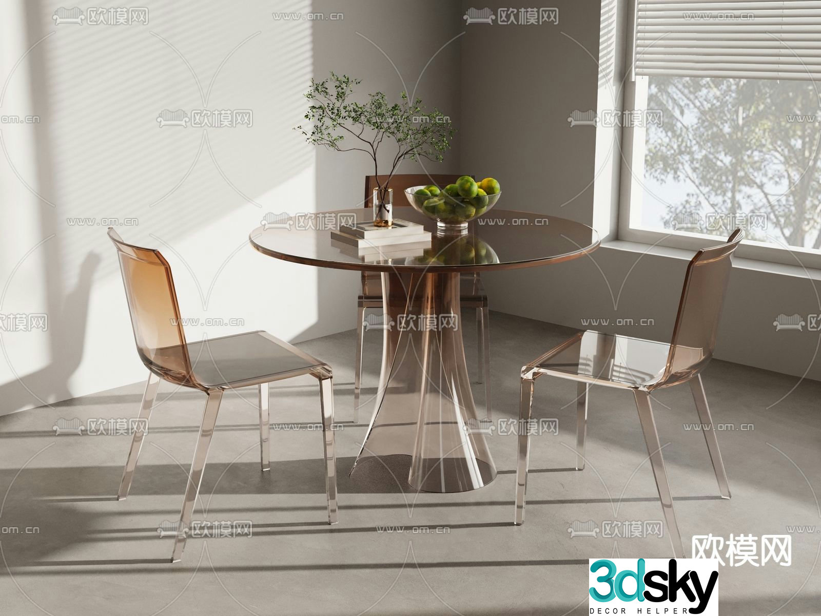 Leisure tables and chairs Negotiation tables and chairs 3d model