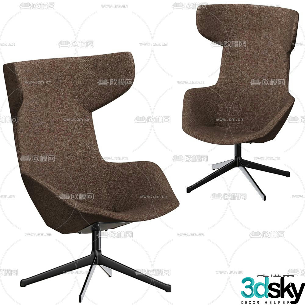 Saiwala chair lounge chair 3d model
