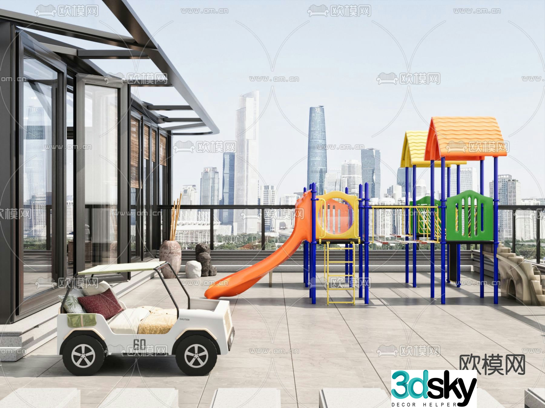 Roof Garden Children’s Sunroom 3D Model