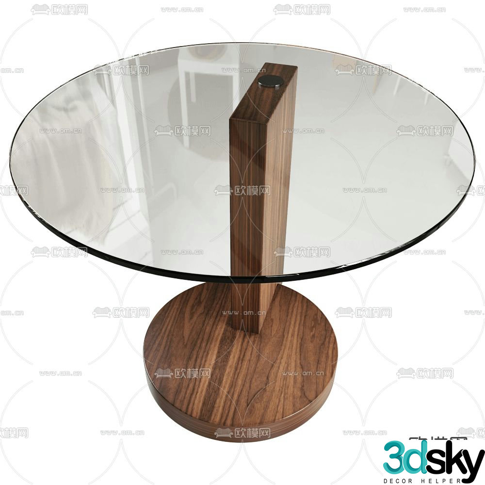 Angel Cerda side table corner table round table table table 3d model