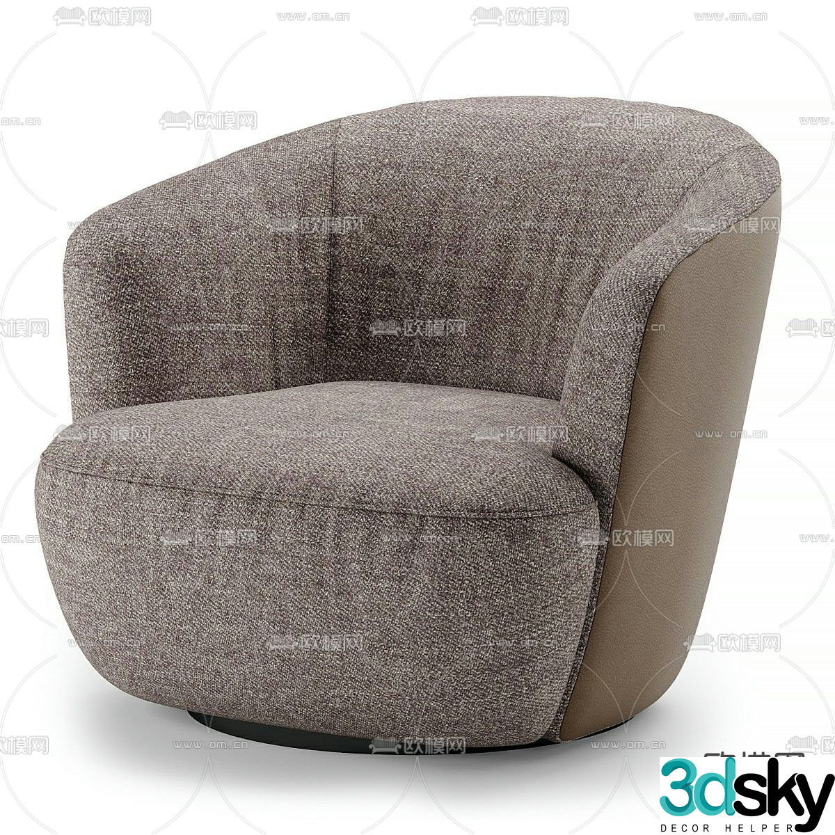 Single sofa 3d model