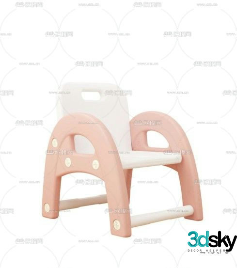 Children’s chair baby stool 3d model