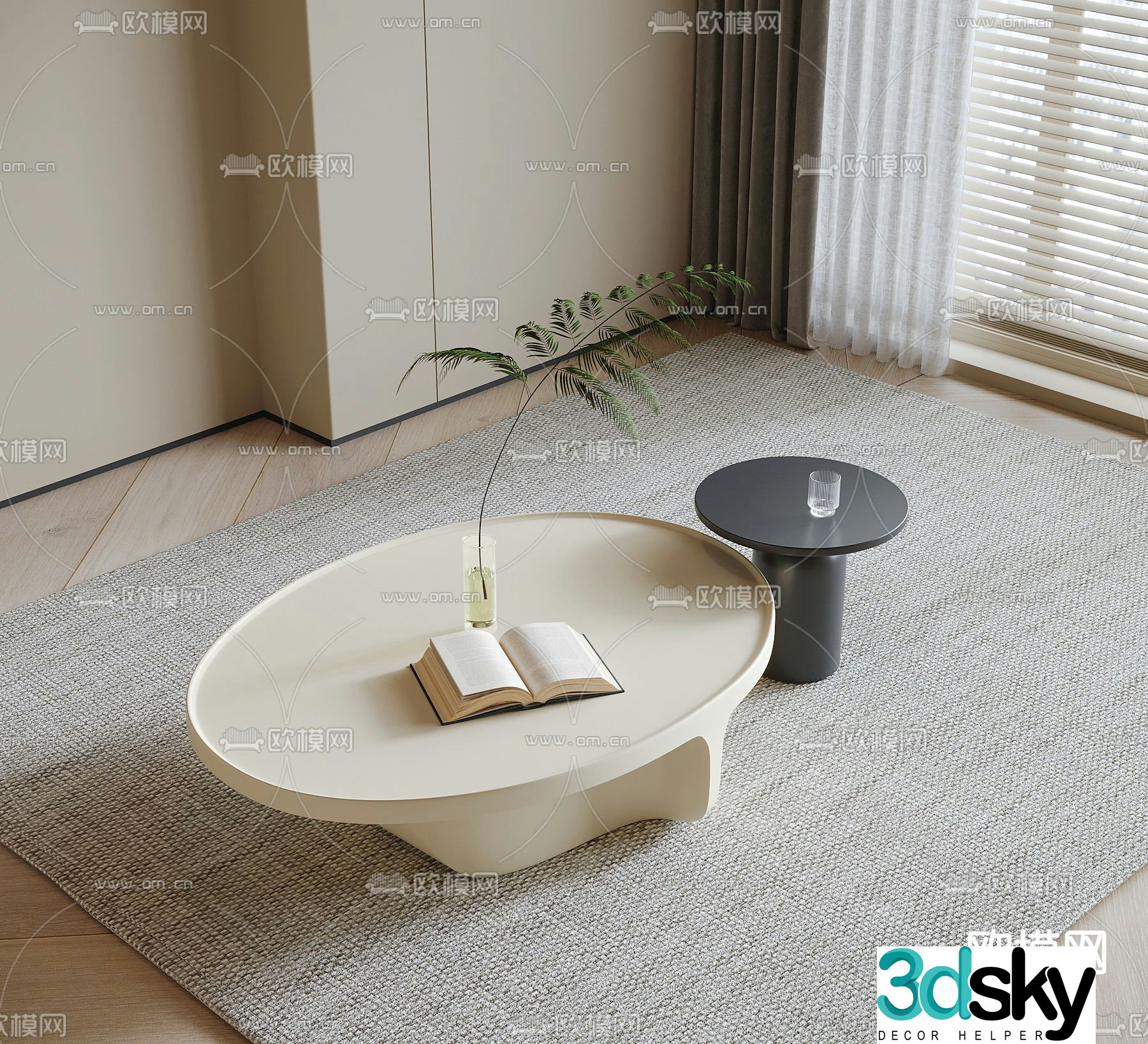 3D model of mother-in-law coffee table