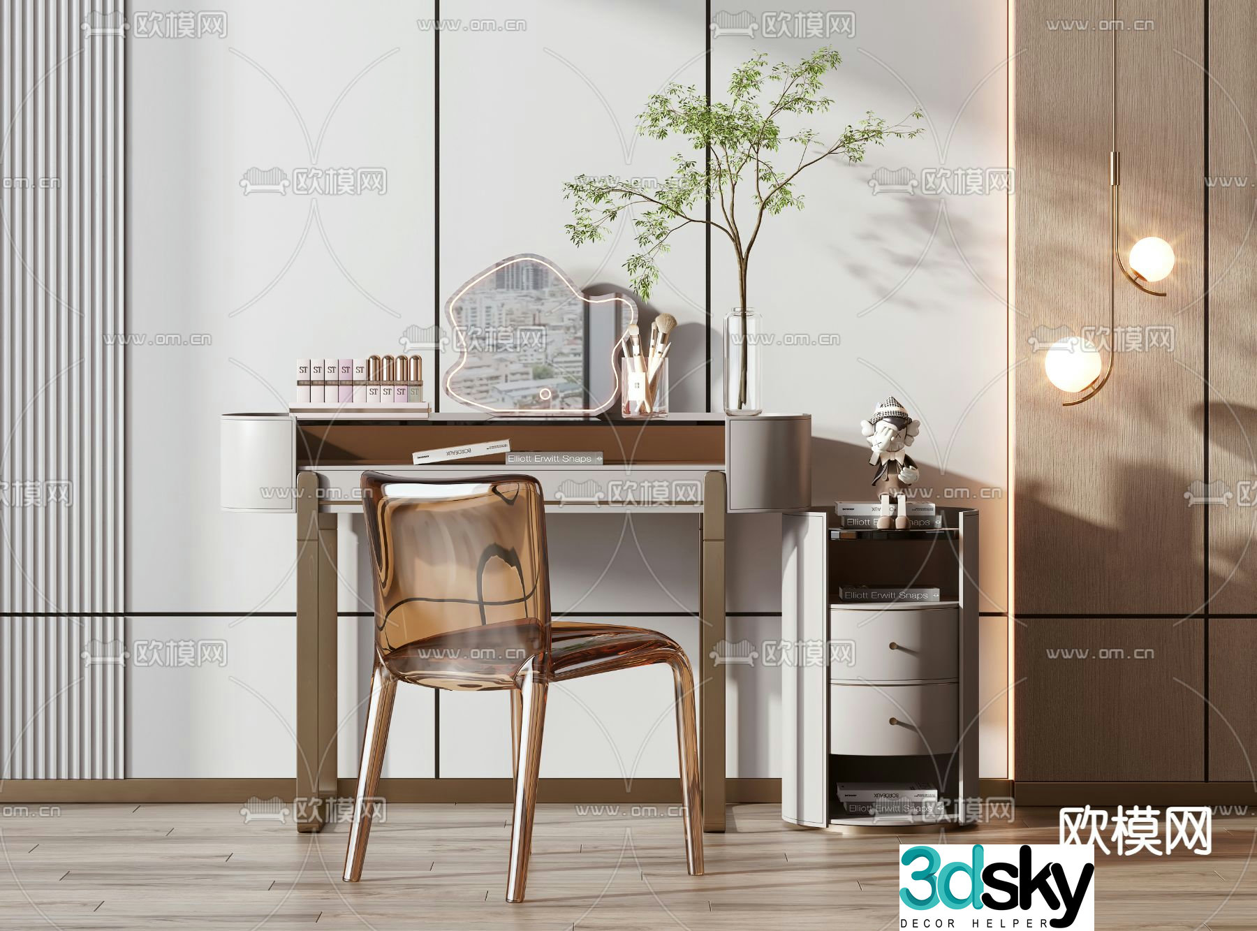 Modern dressing table 3d model