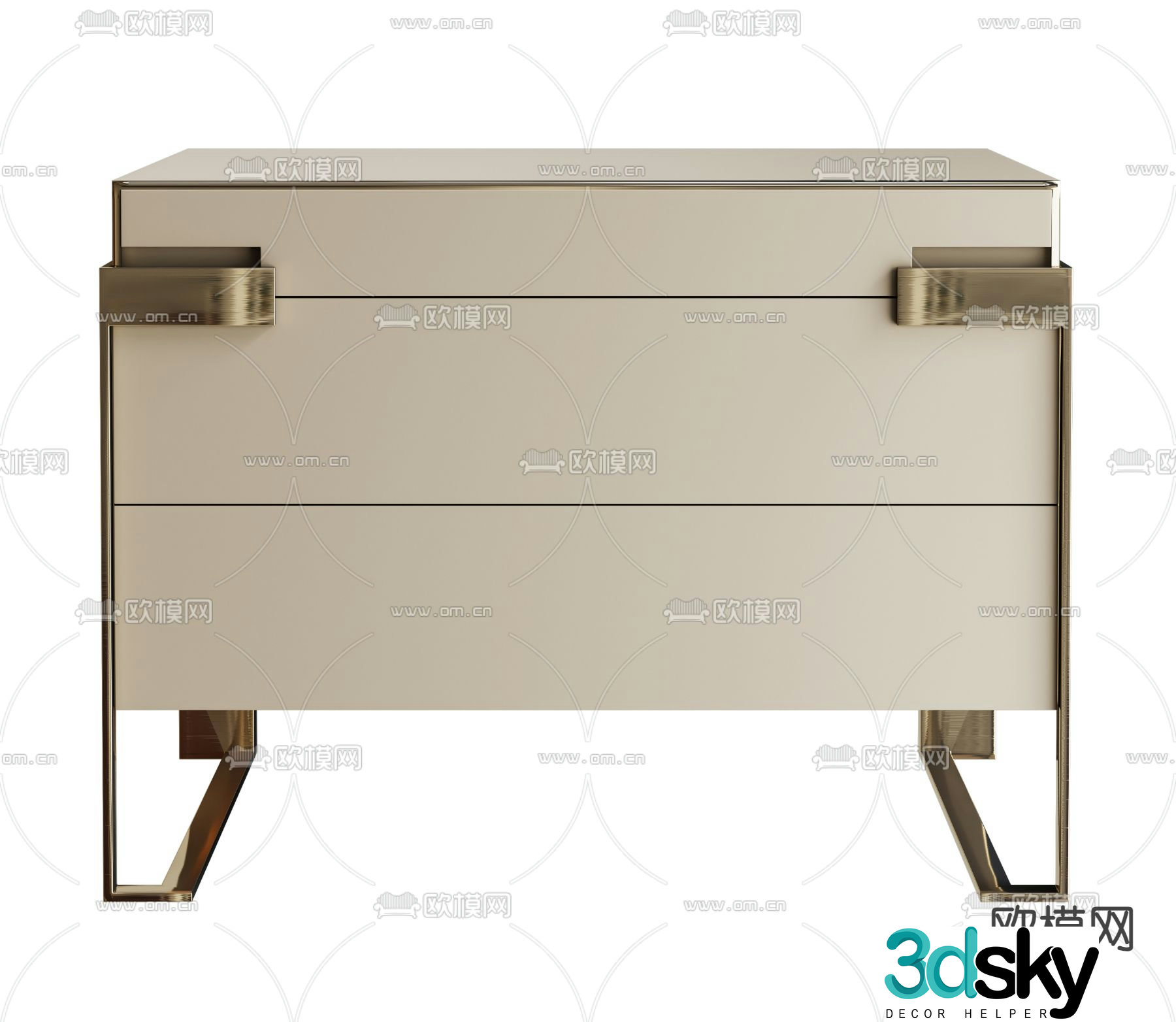 bedside table 3d model