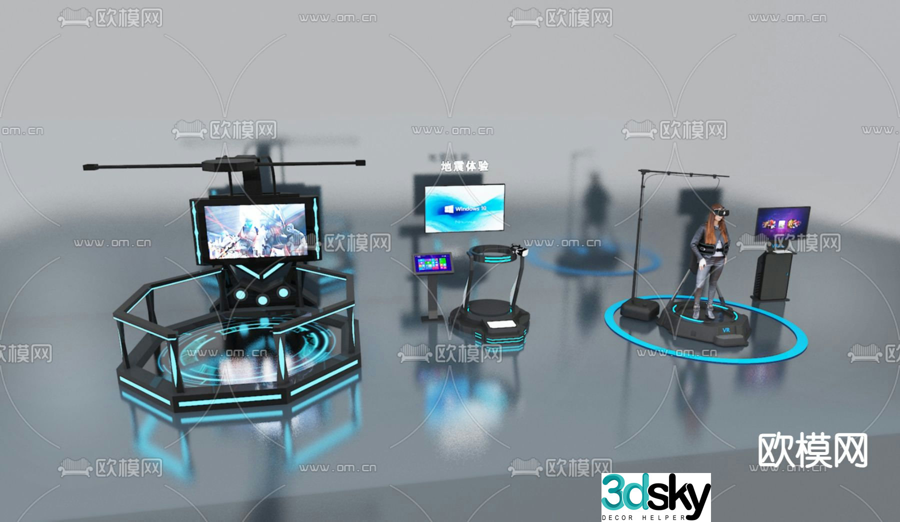VR game equipment VR seat VR experience equipment 3d model